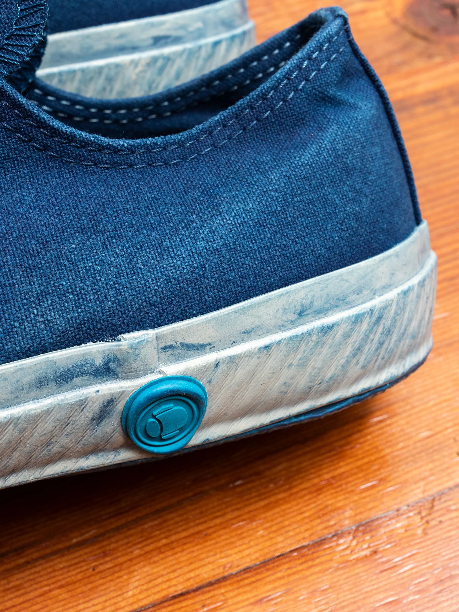01JPB Low Top Sneaker in Natural Indigo Overdye - Image 6