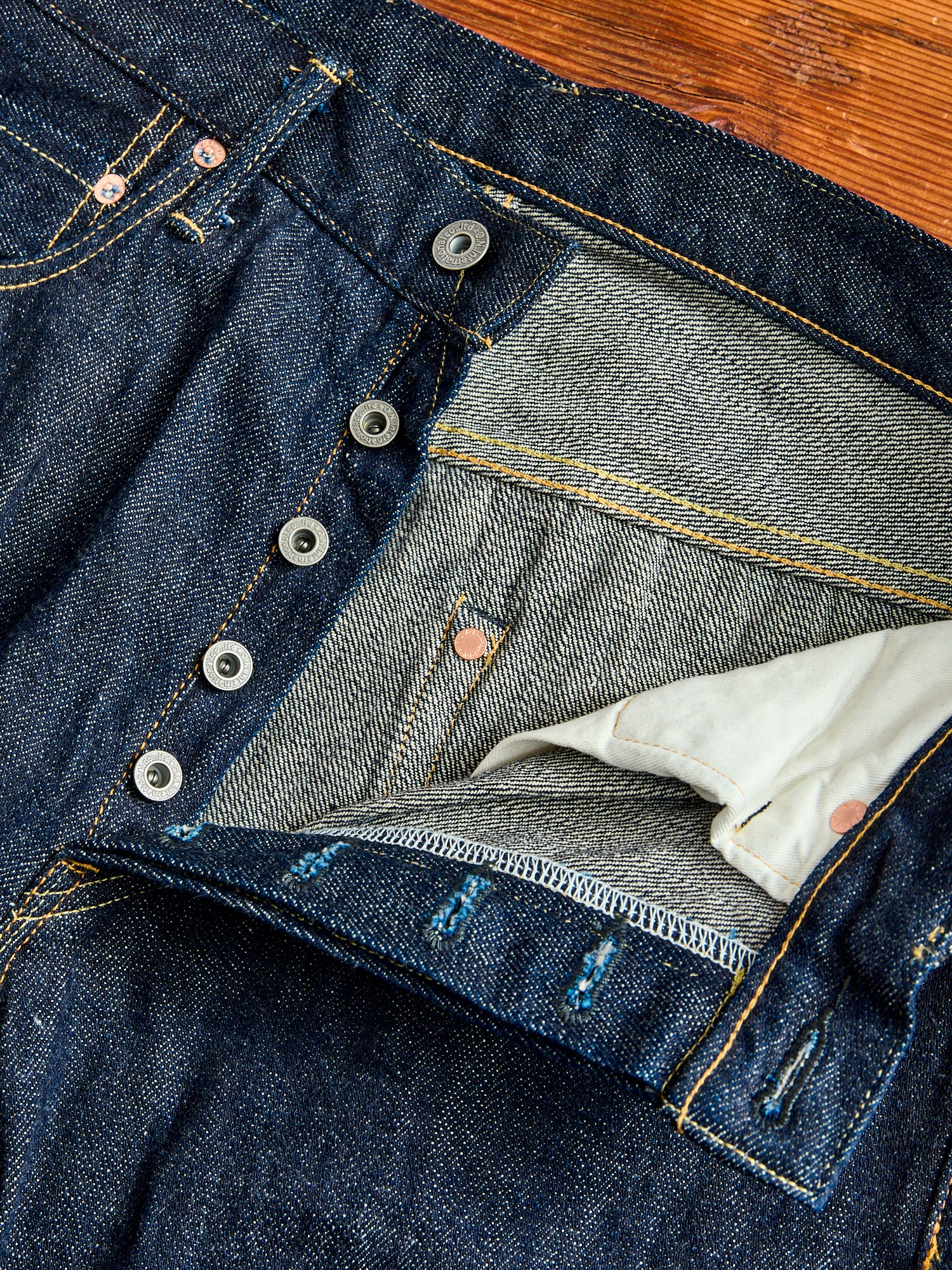022-Kiraku "Natural Indigo" 12oz Selvedge Denim - Wide Straight Fit - Image 8