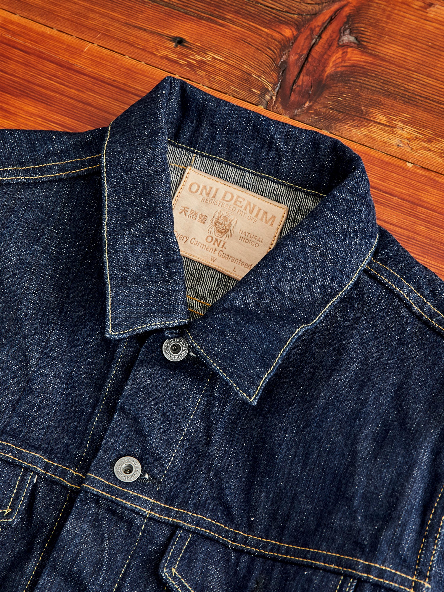 02527P "Kiwami" 16oz Natural Indigo Selvedge Denim Jacket - Image 5