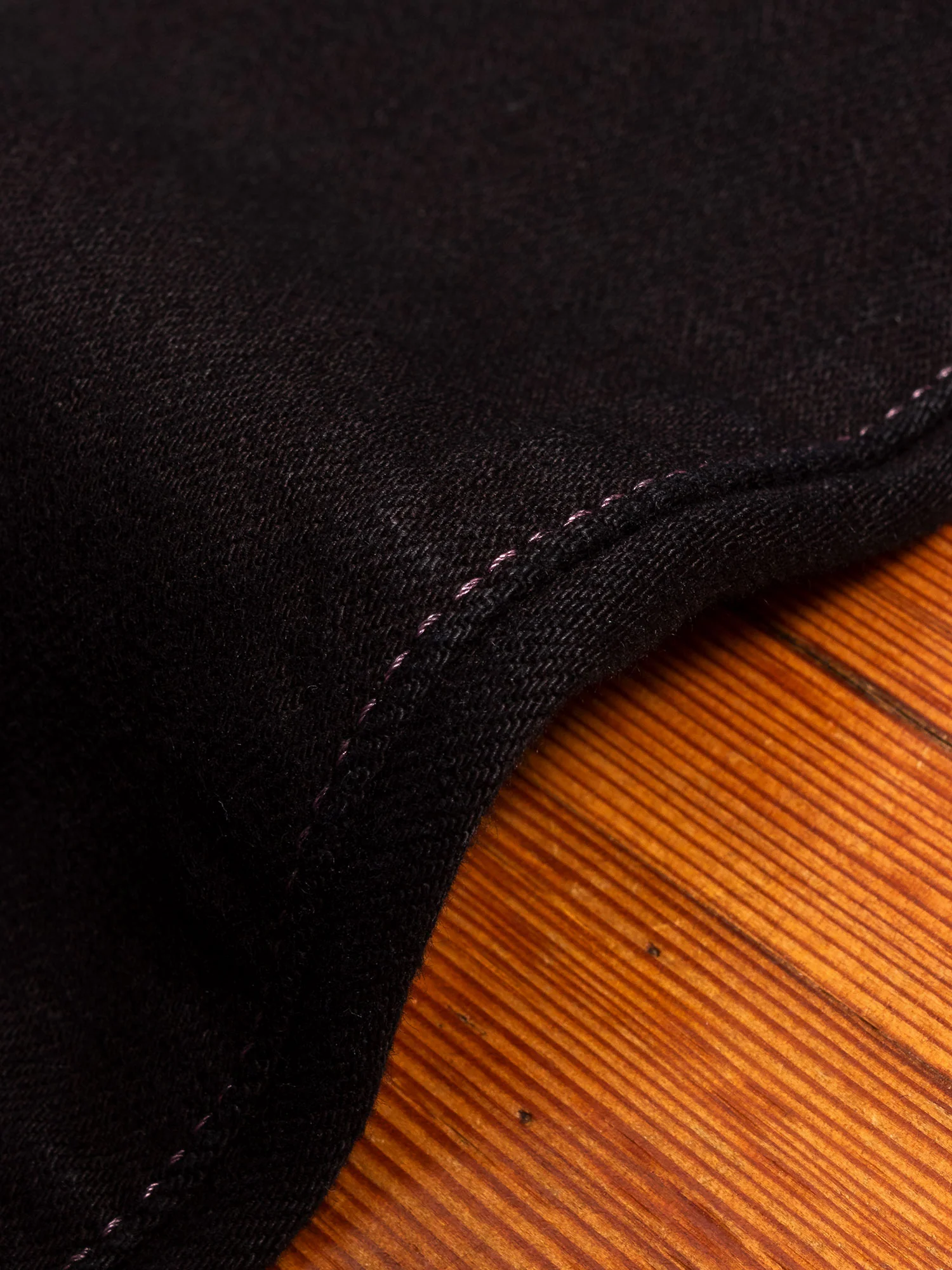 0306SP-OD "Black Overdye" 15.7oz Selvedge Denim - Tight Tapered Fit - Image 8