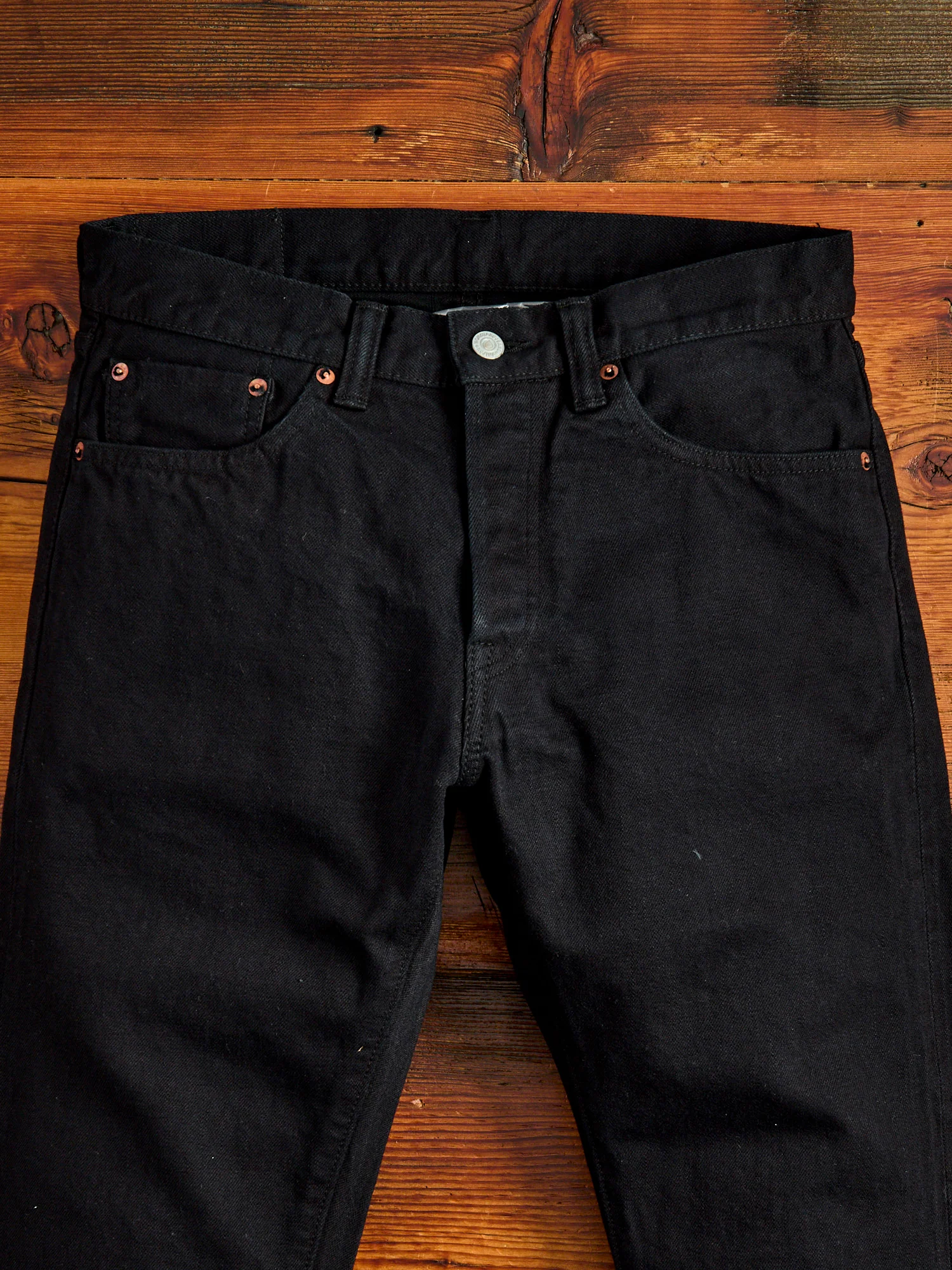 0405SP-OD "Sumi Ink Overdye" 15.7oz Selvedge Denim - High Tapered Fit - Image 4