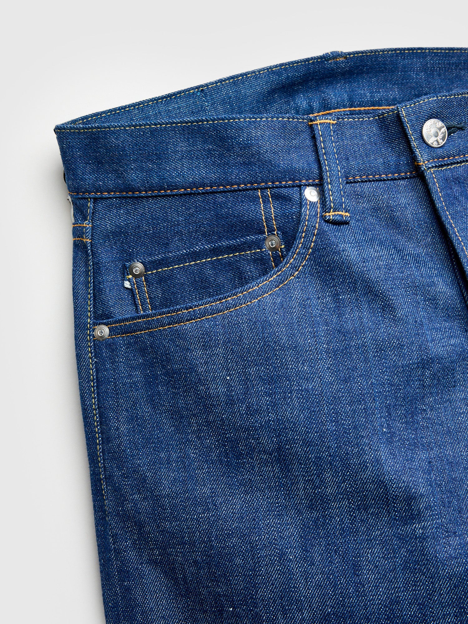 0605-AI "Natural Indigo Aizome" 13.5oz Selvedge Denim - Natural Tapered Fit - Image 7
