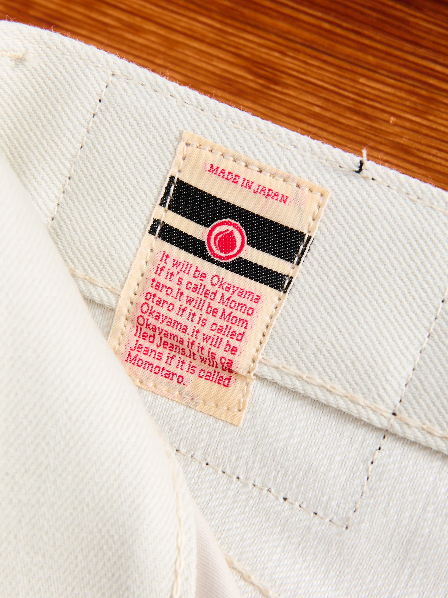 0605-IVO "Ivory" 13oz Selvedge Denim - Natural Tapered Fit - Image 11