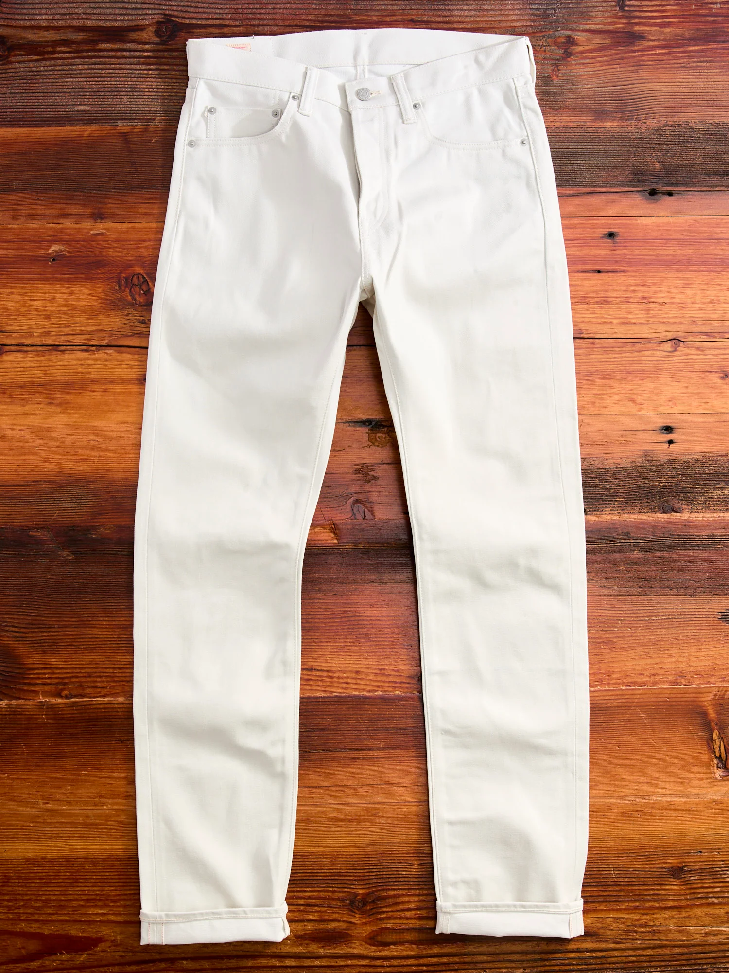0605-IVO "Ivory" 13oz Selvedge Denim - Natural Tapered Fit - Image 5