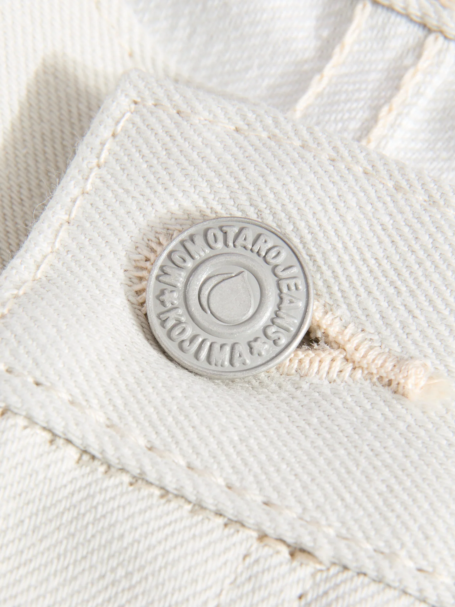 0605-IVO "Ivory" 13oz Selvedge Denim - Natural Tapered Fit - Image 8