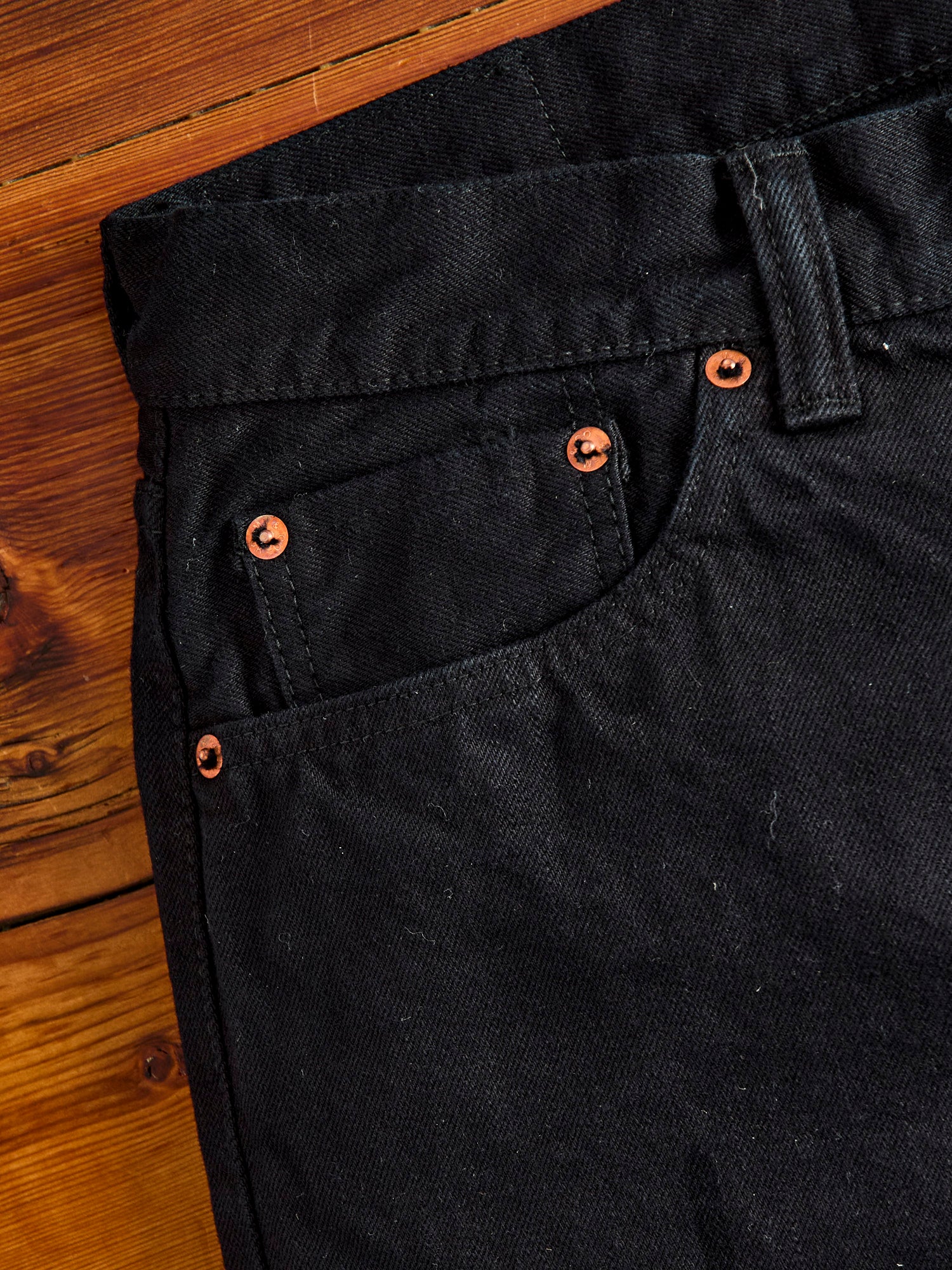 0605SP-OD "Sumi Ink Overdye" 15.7oz Selvedge Denim - Natural Tapered Fit - Image 7