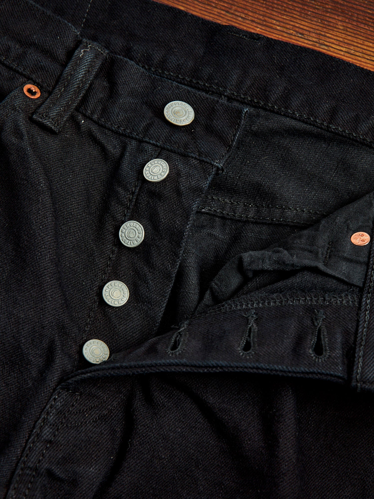 0605SP-OD "Sumi Ink Overdye" 15.7oz Selvedge Denim - Natural Tapered Fit - Image 9