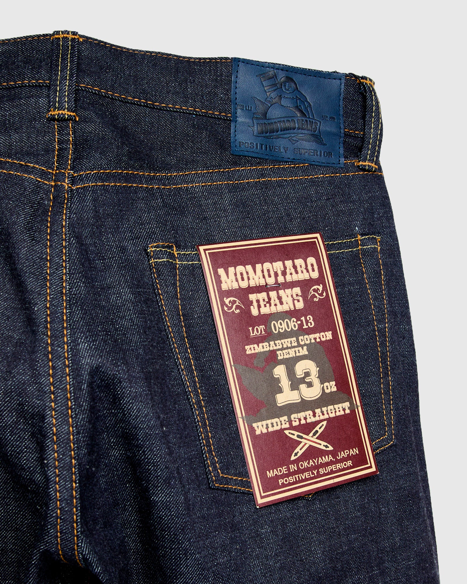0906-13 13oz Selvedge Denim - Wide Straight Fit - Image 12