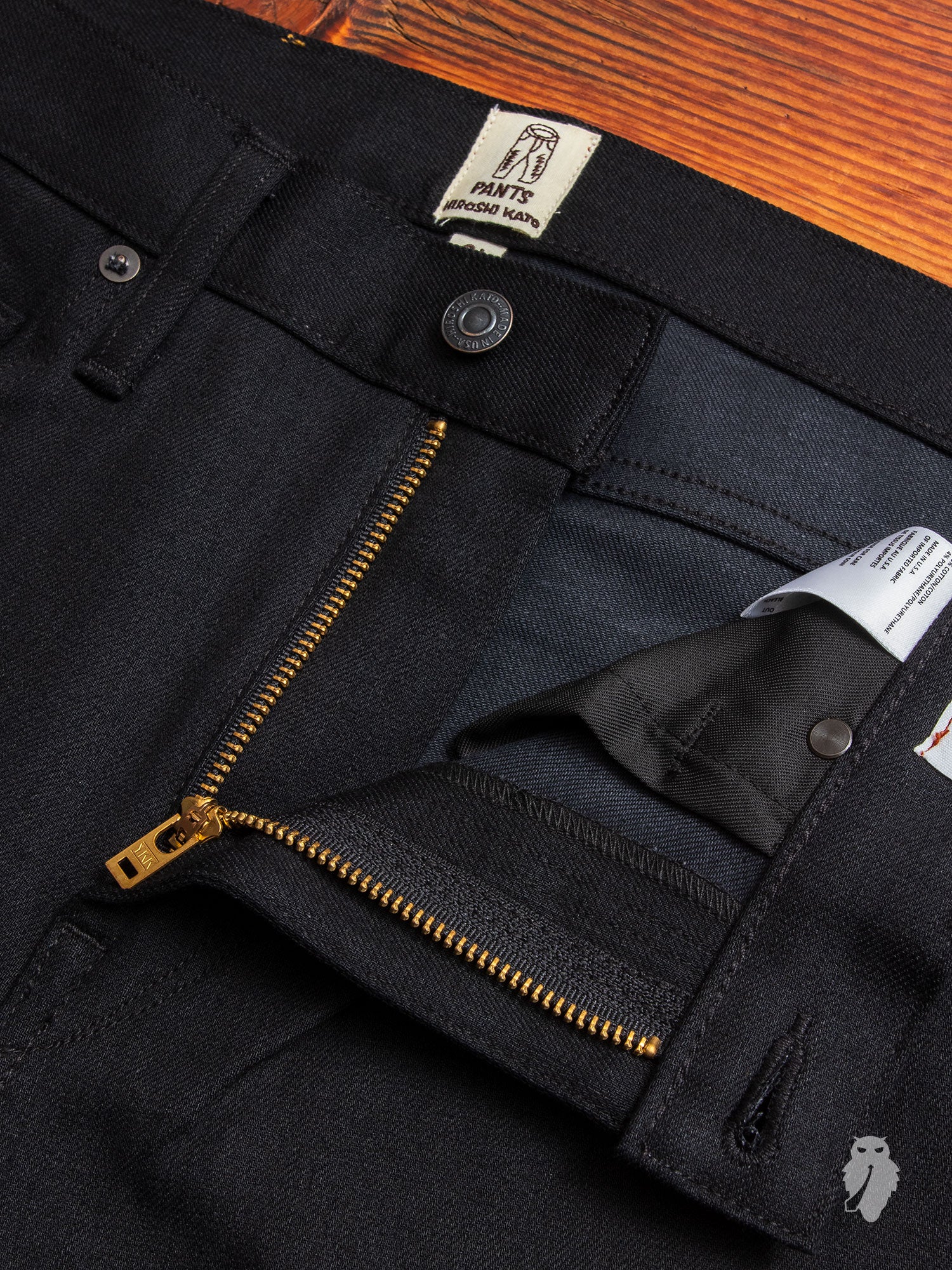 10.5oz Black Stretch Selvedge Denim - Needle Skinny - Image 6