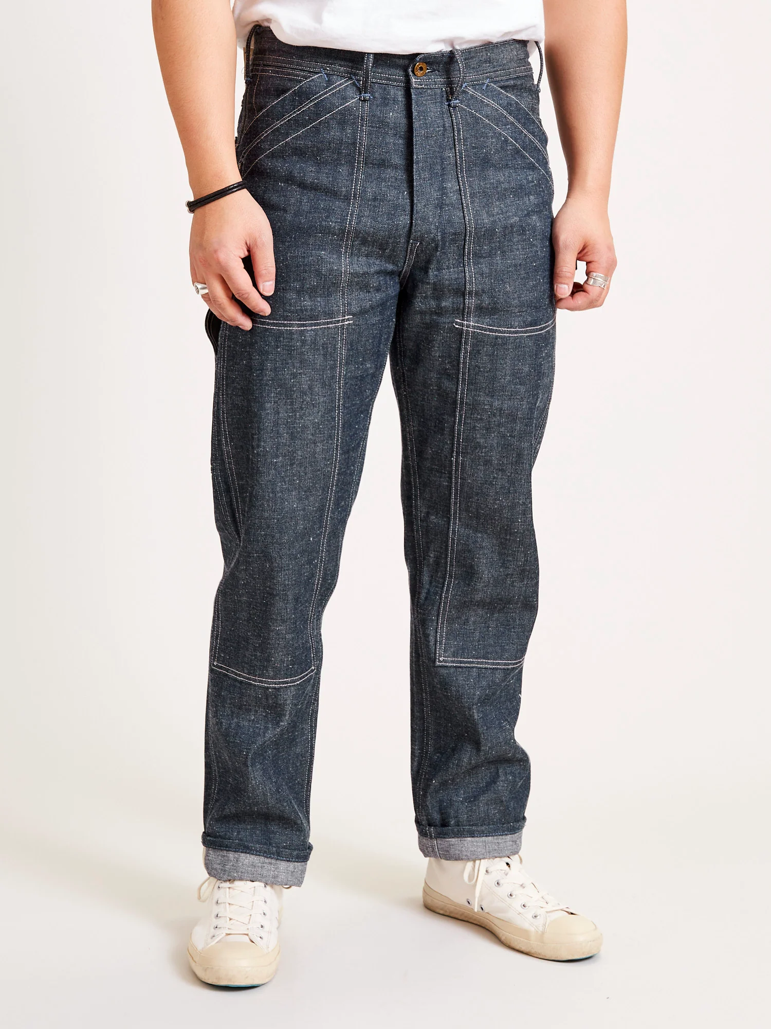 Limited Edition 10.75oz Double Knee Carpenter Selvedge Denim - Straight Fit - Image 2