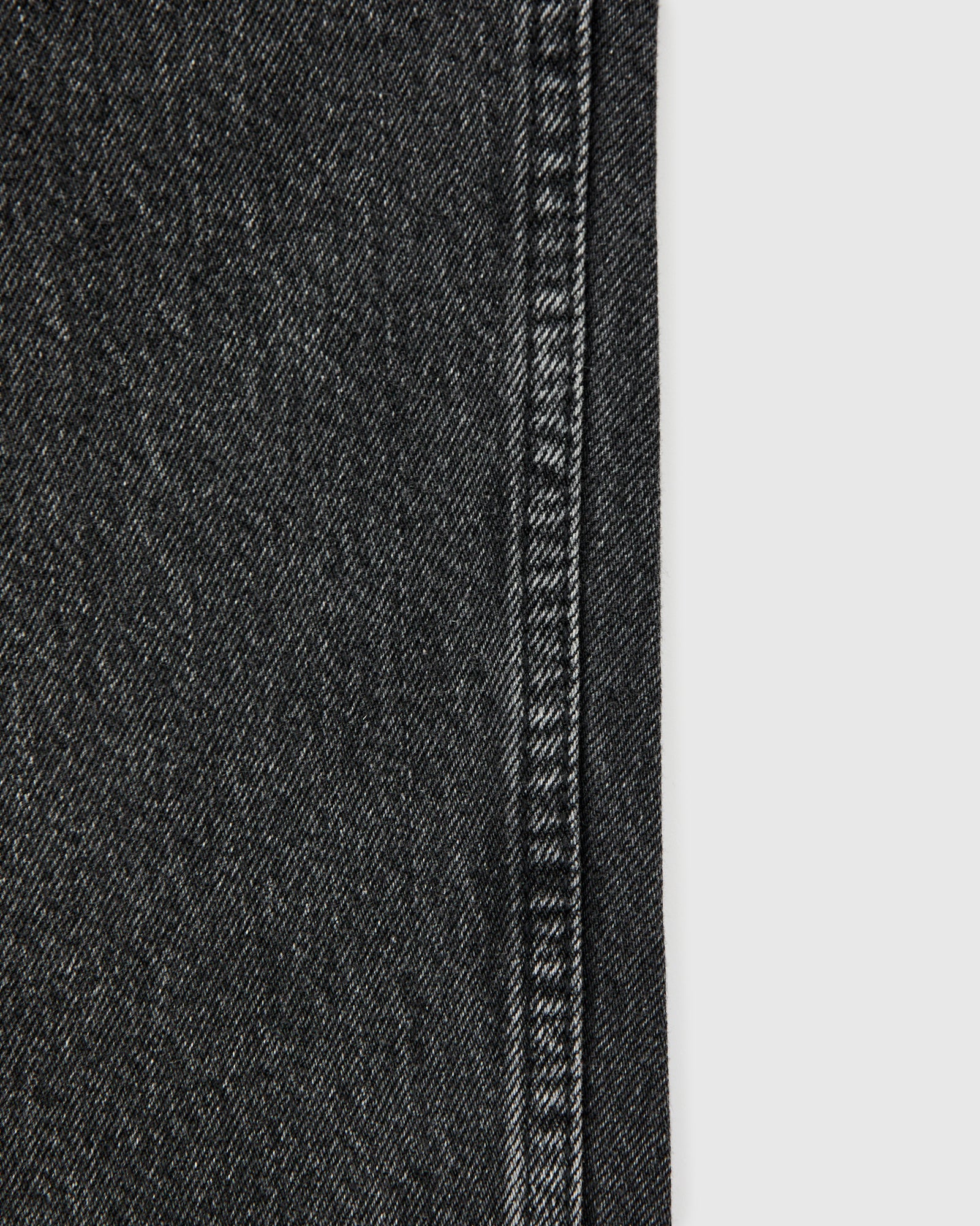 100 "Black Stone Wash" 13oz Denim - Super Dad Wide Fit - Image 10