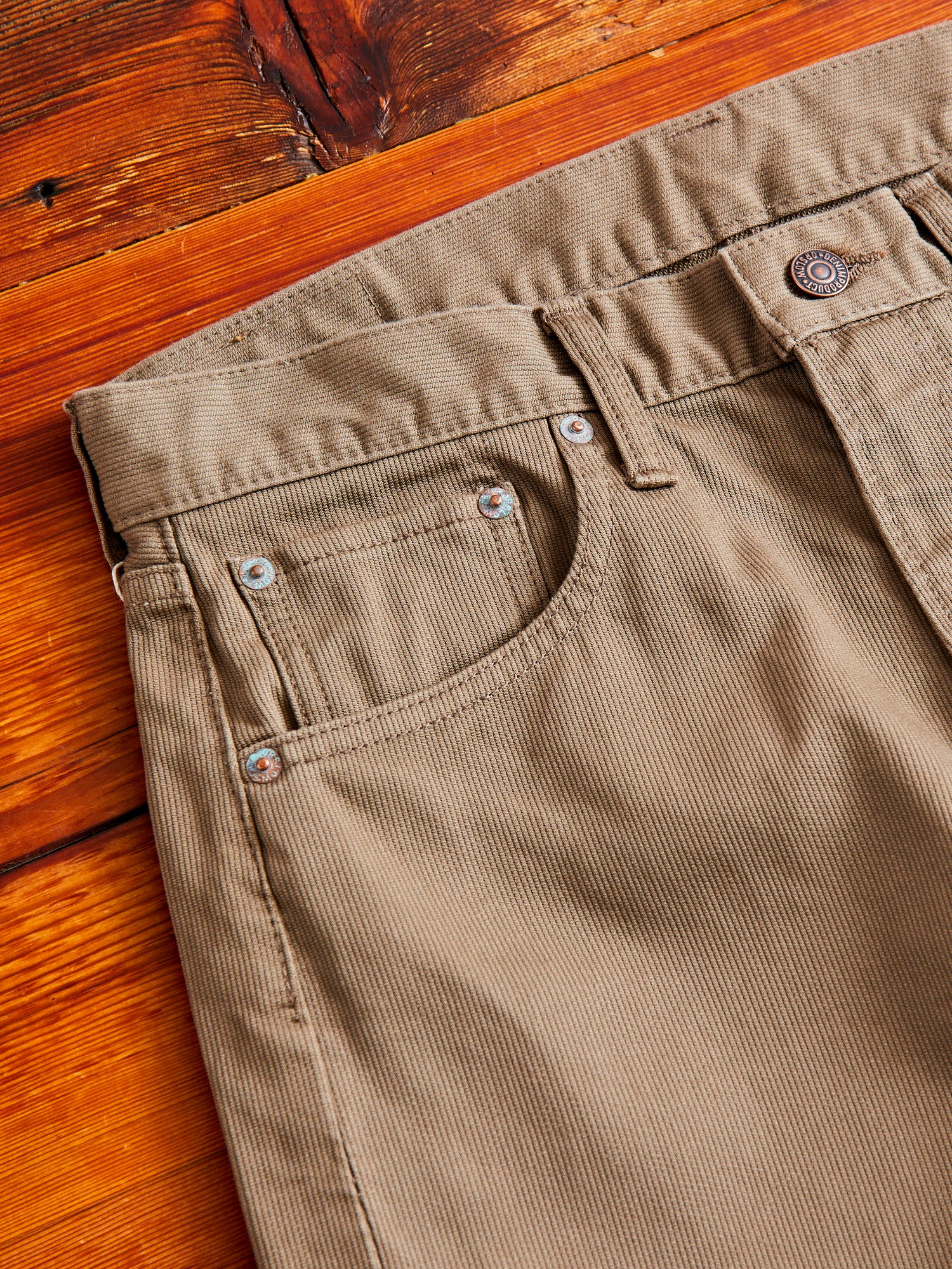 107 Ivy Fit Cotton Pique Pants in Dusty Olive - Image 4