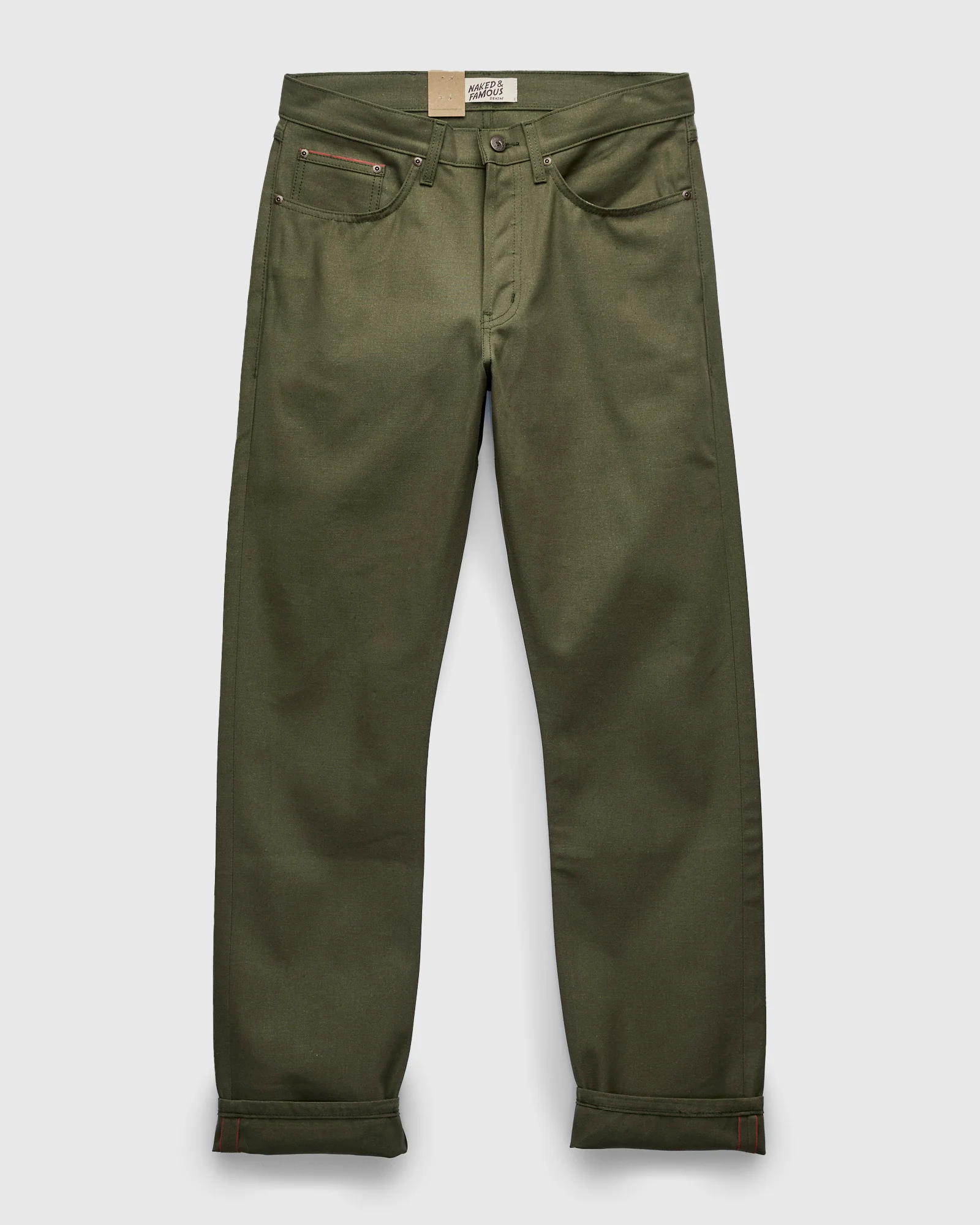 10oz Selvedge Army Green Duck Canvas - True Guy Fit - Image 2