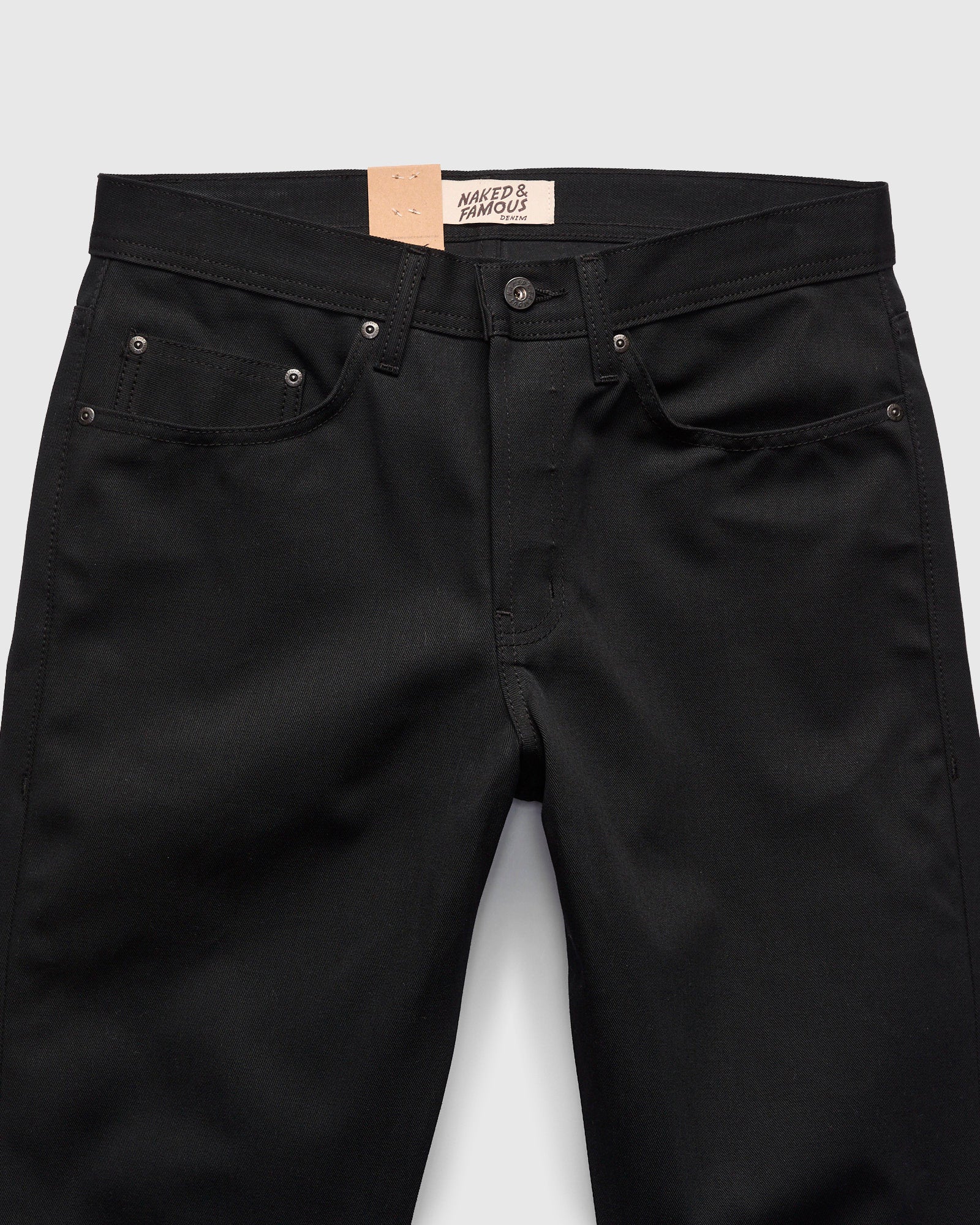 10oz Selvedge Slacks Black Twill - Weird Guy Fit - Image 5