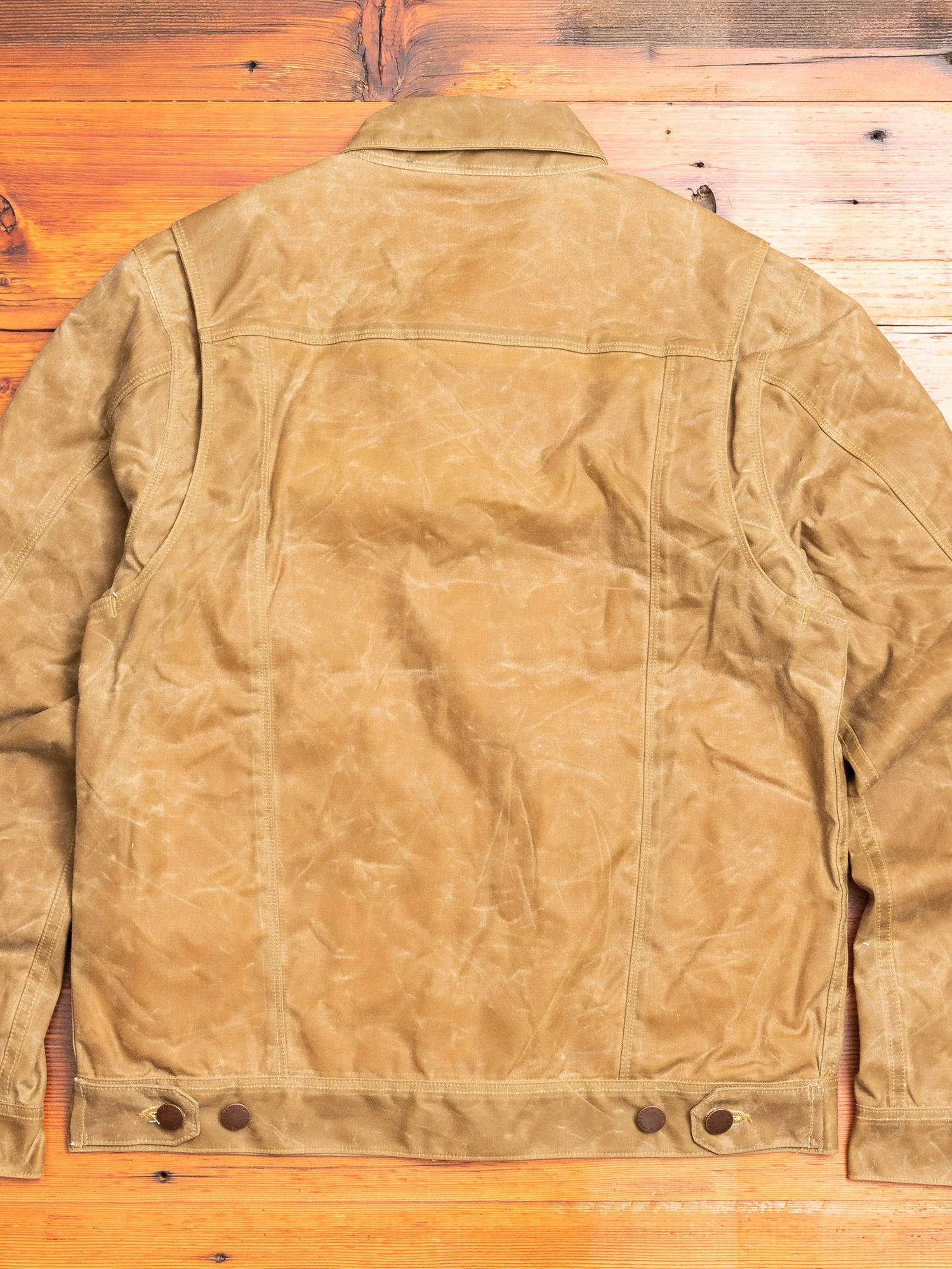 10oz Waxed Canvas Riders Jacket in Tobacco - Image 10