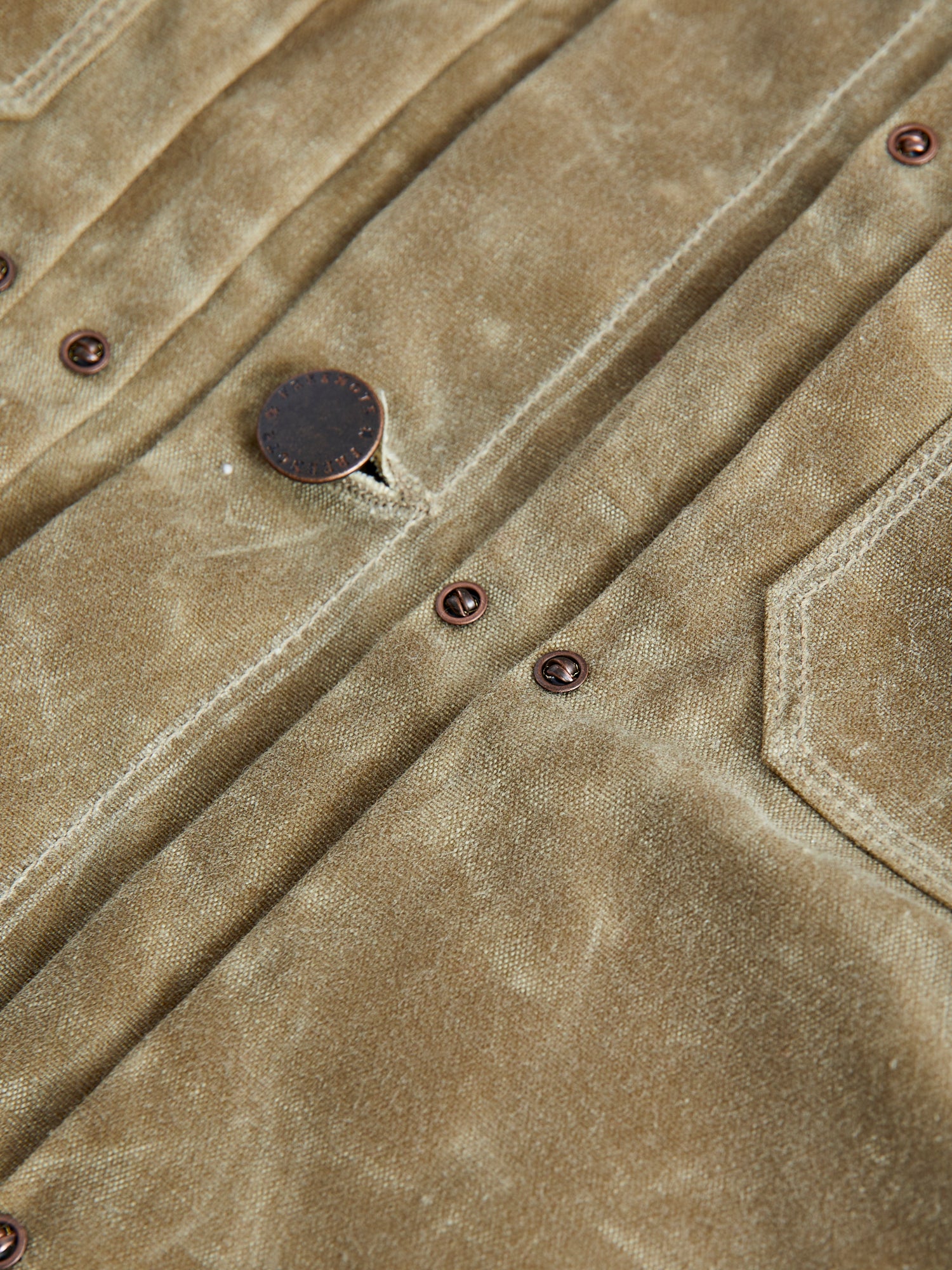 10oz Waxed Canvas Riders Jacket in Tumbleweed - Image 5