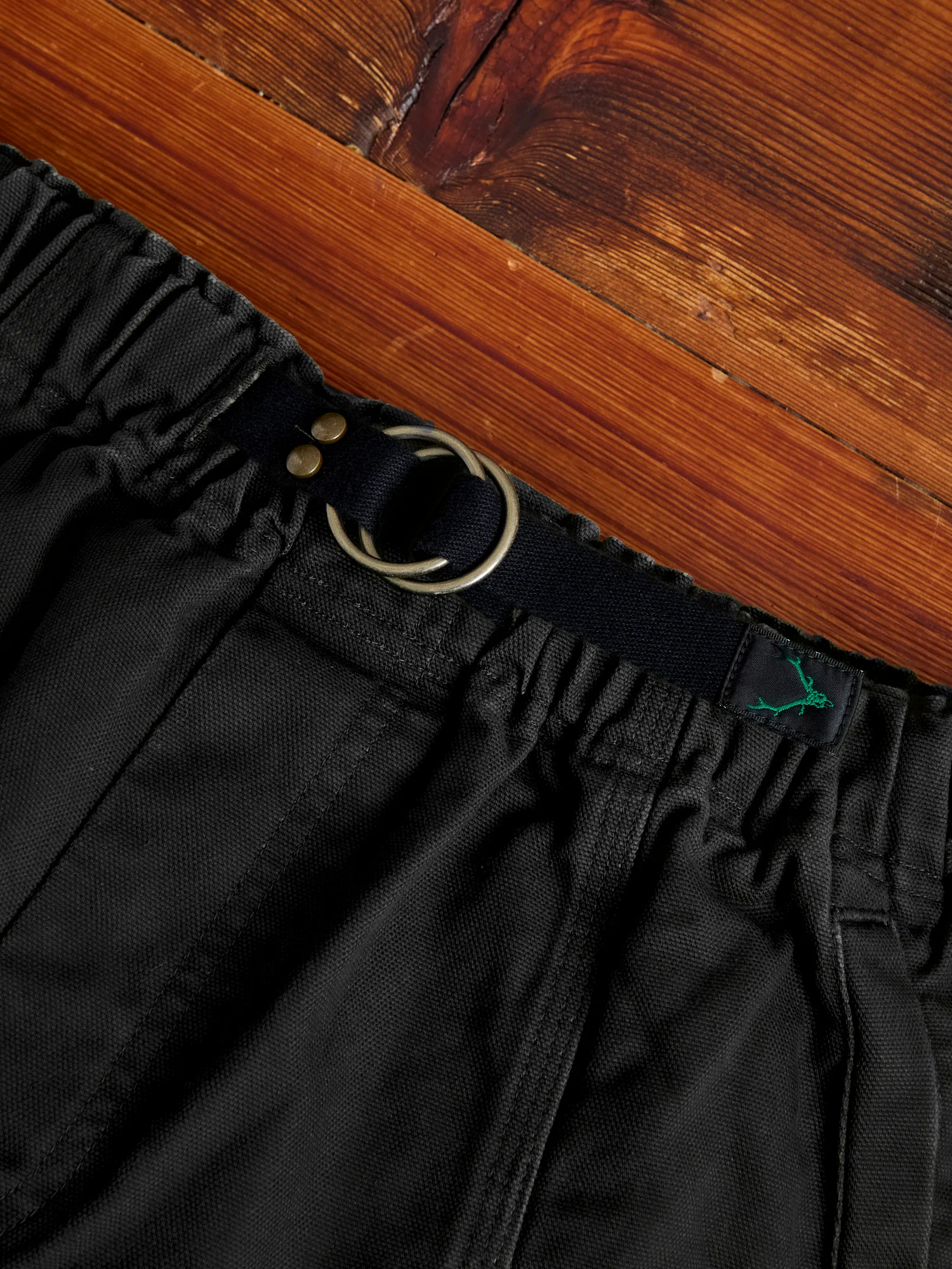 11.5oz Cotton Canvas Belted C.S Pant in Black - Image 5
