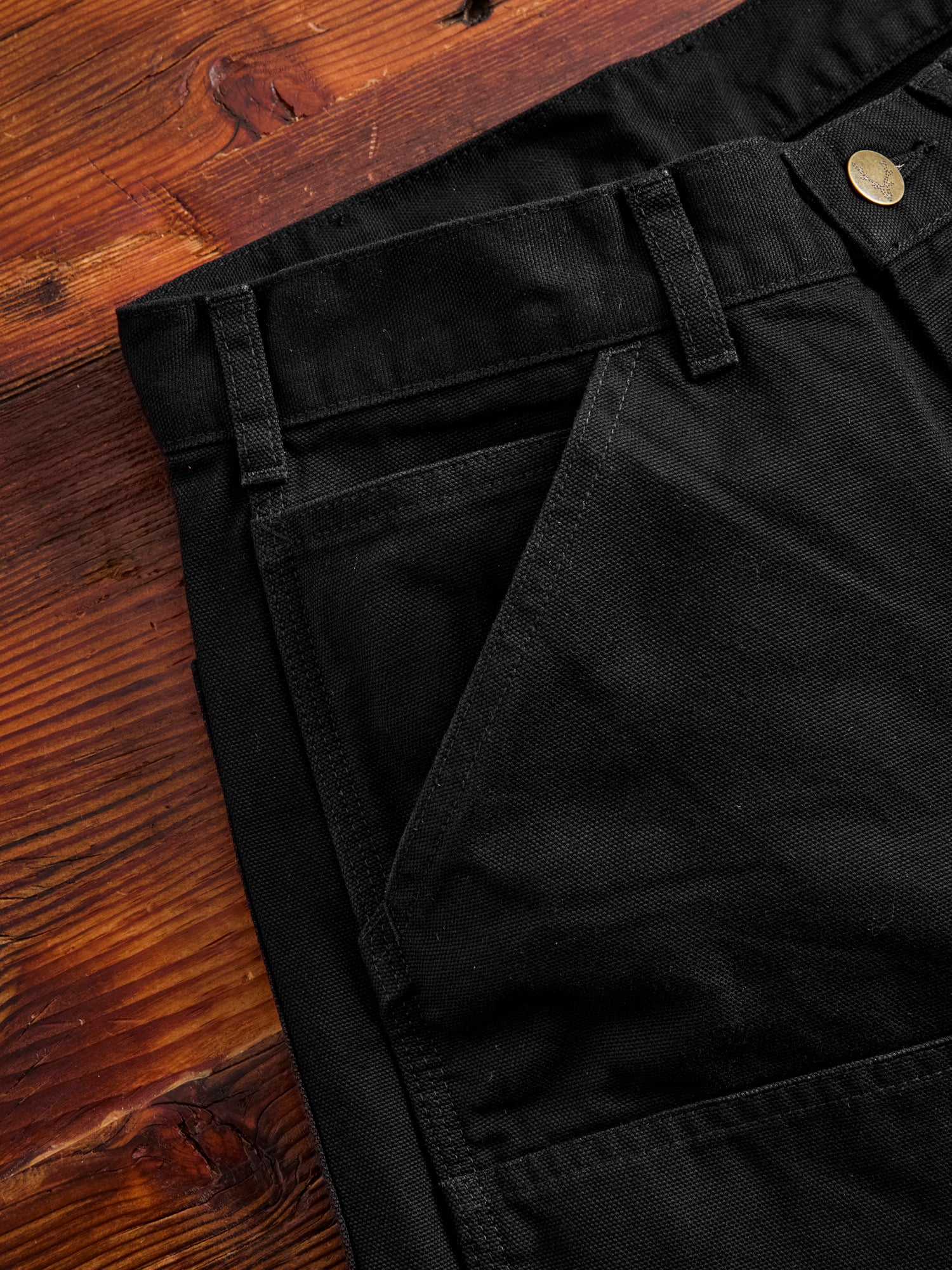 11.5oz Cotton Canvas Painter Pant in Black - Image 7