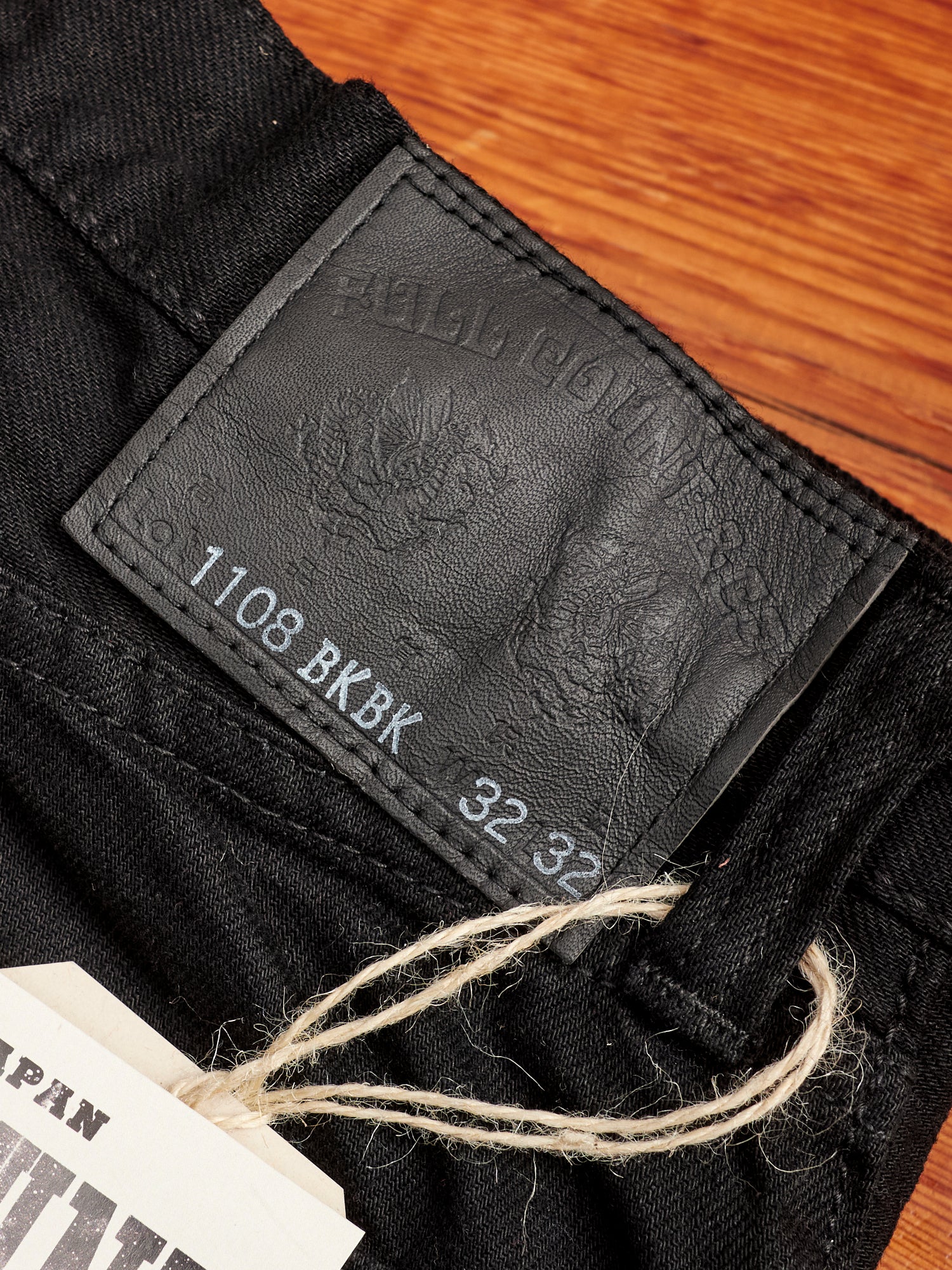 1108BKBK 13.5oz Double Black Selvedge Denim - Slim Straight Fit - Image 3