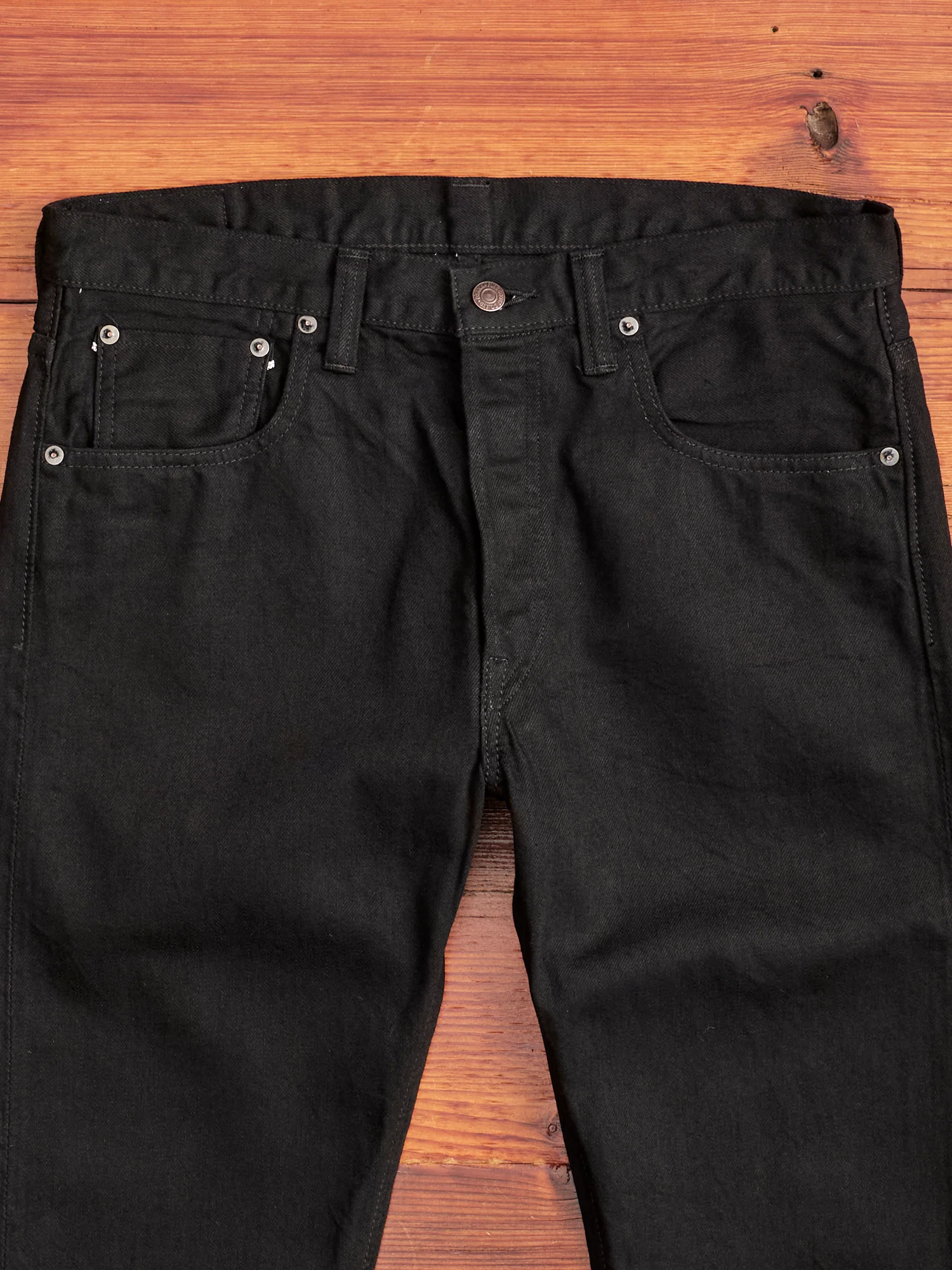 1109BKBK 13.5oz Double Black Selvedge Denim - Slim Fit - Image 4