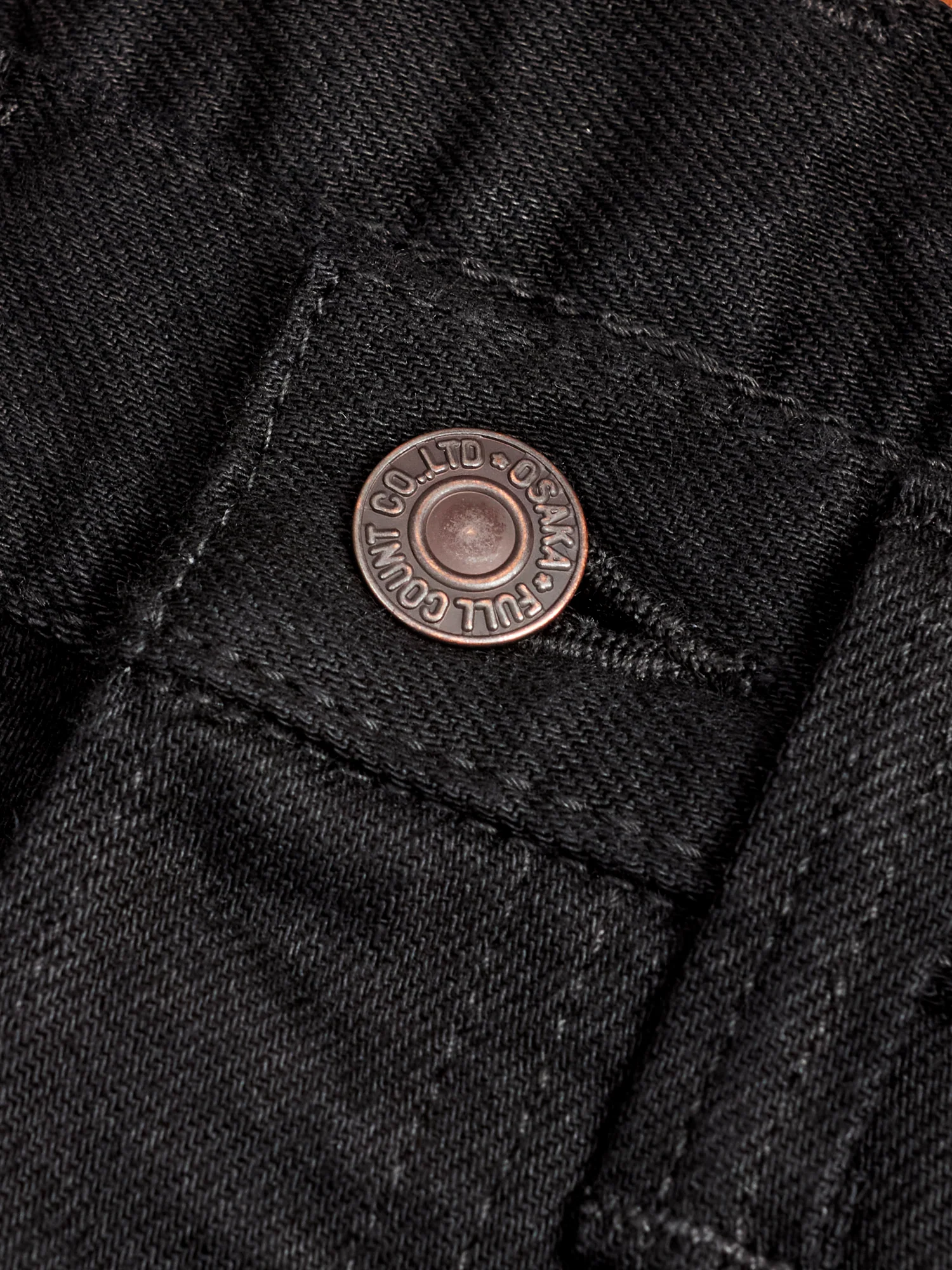 1109BKBK 13.5oz Double Black Selvedge Denim - Slim Fit - Image 6