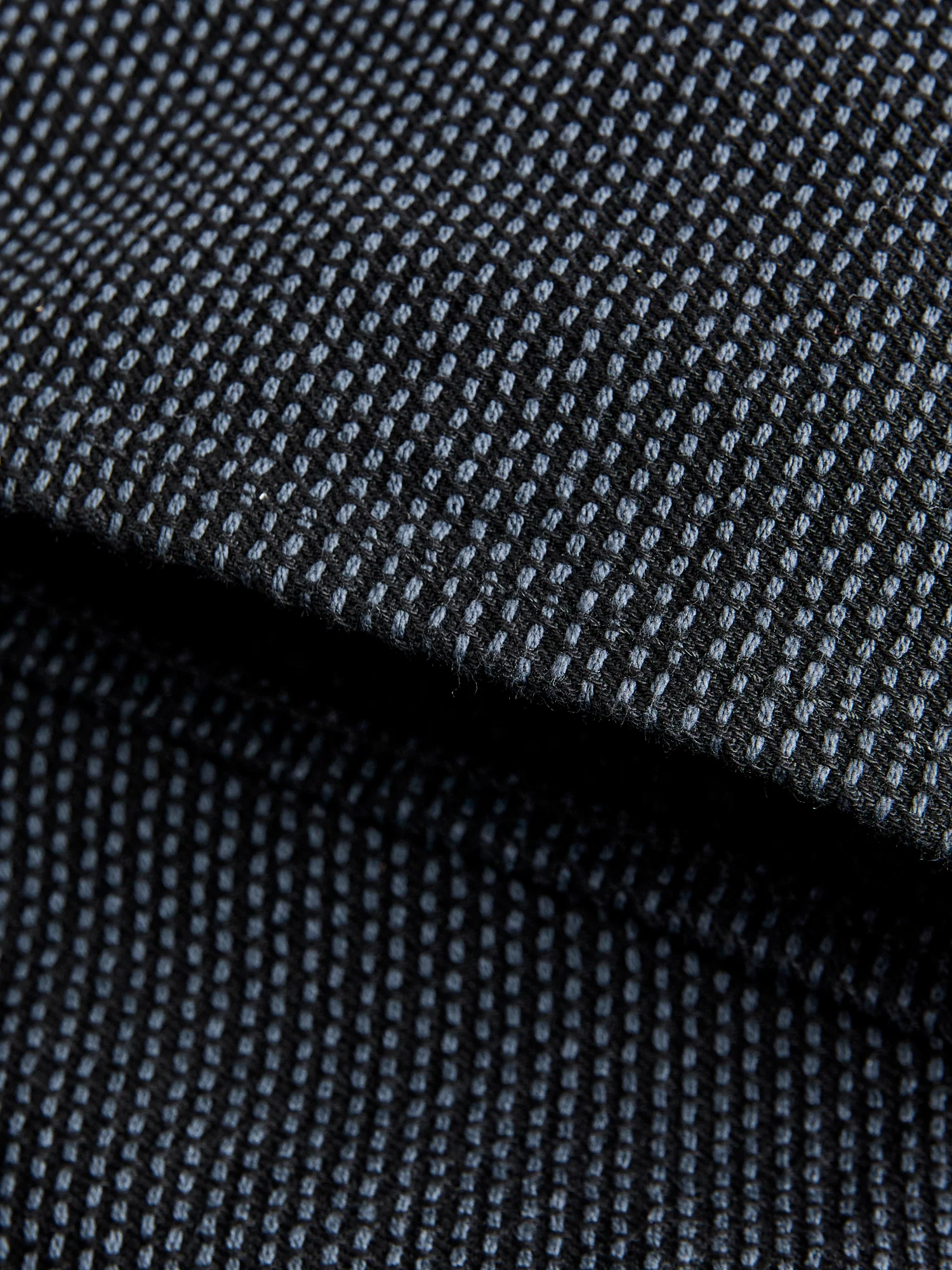 1170-1-BK Grey Black Sashiko Denim - Regular Straight Fit - Image 9