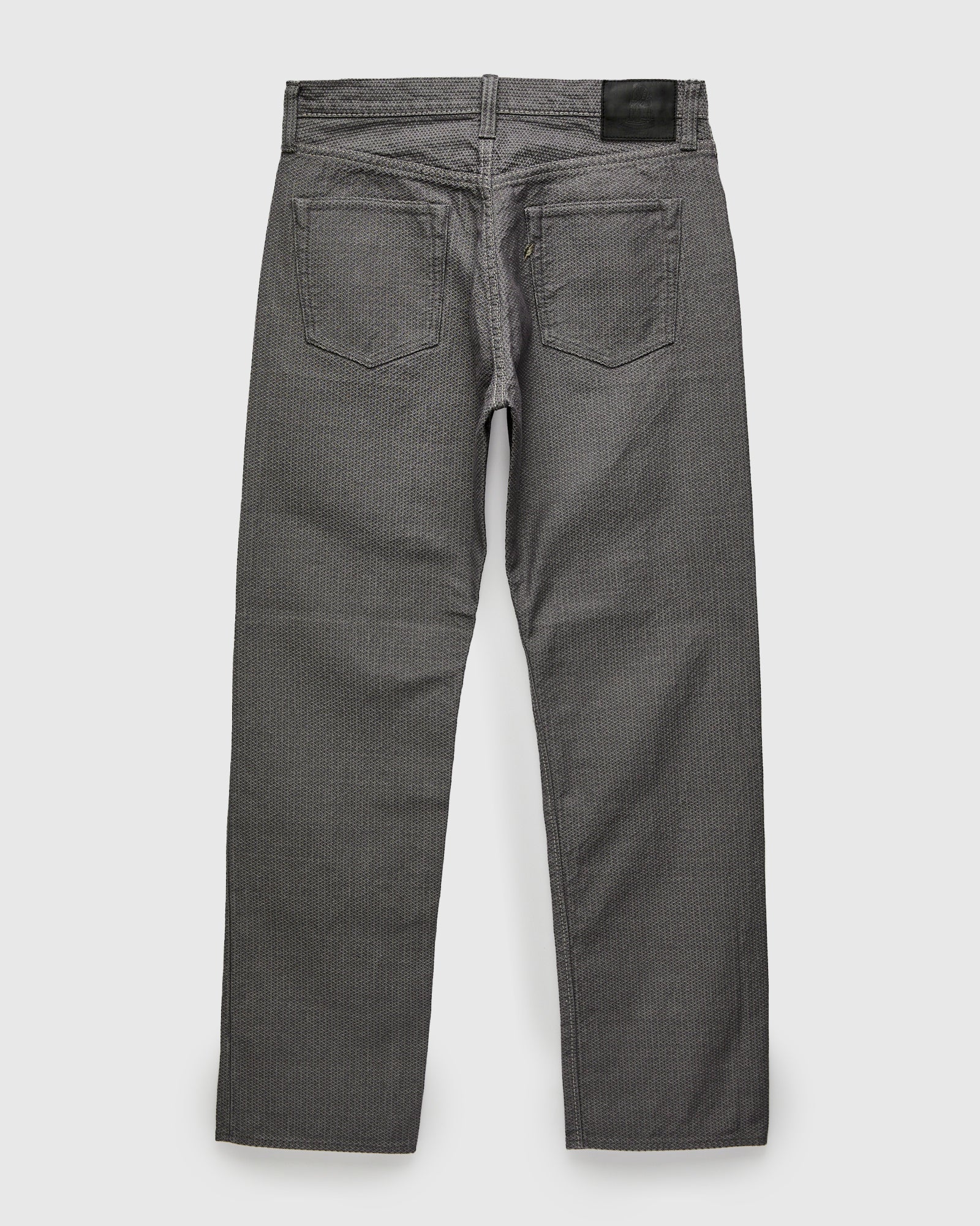 1178-GRY Gray x Black Sashiko Denim - Regular Straight Fit - Image 2