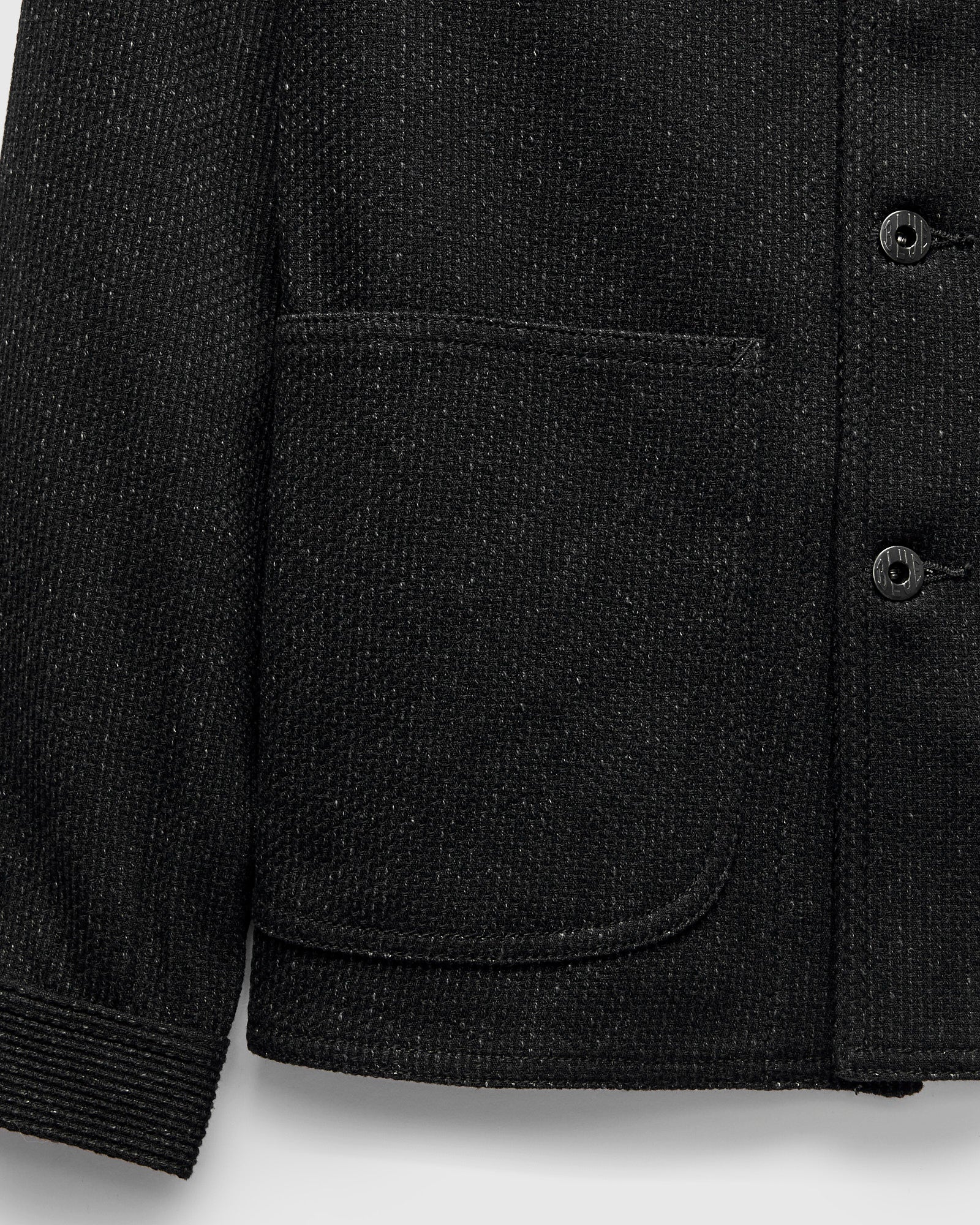 11oz Sashiko Coverall Jacket in Black - Image 6
