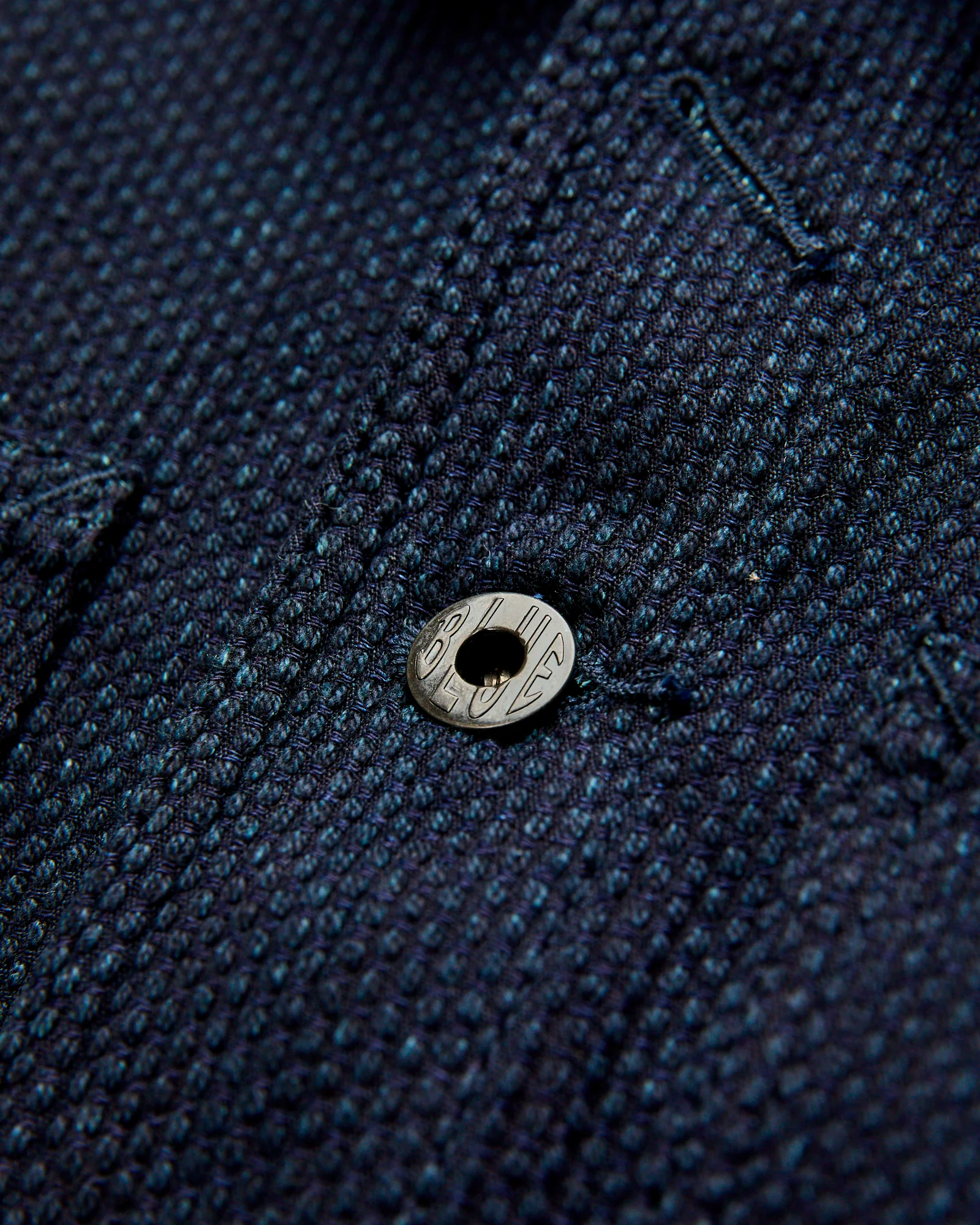 11oz Sashiko Coverall Jacket in Indigo - Image 4