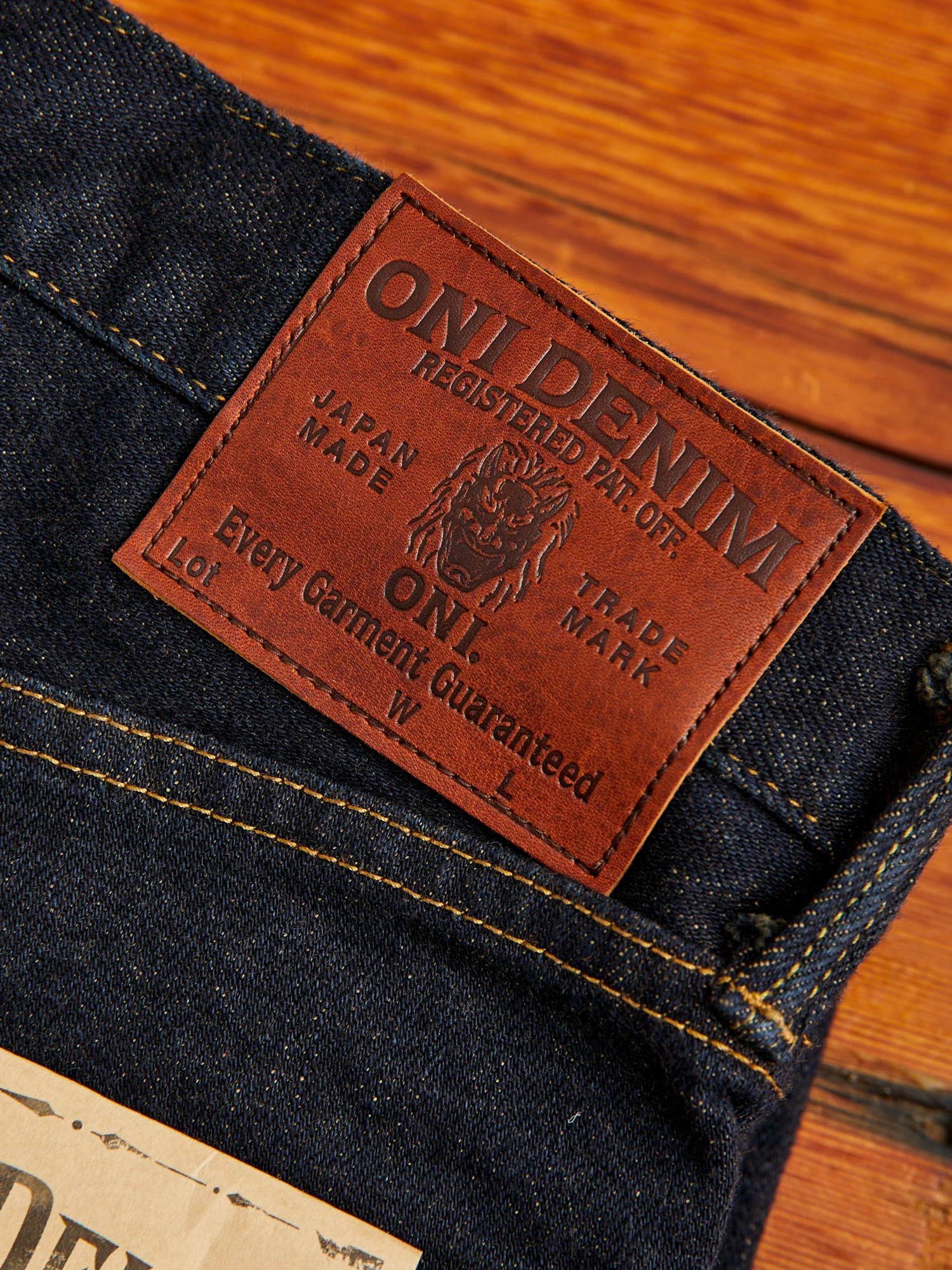 122S-MOCA "Mocha Weft Stretch" 15oz Stretch Selvedge Denim - Relaxed Tapered Fit - Image 4
