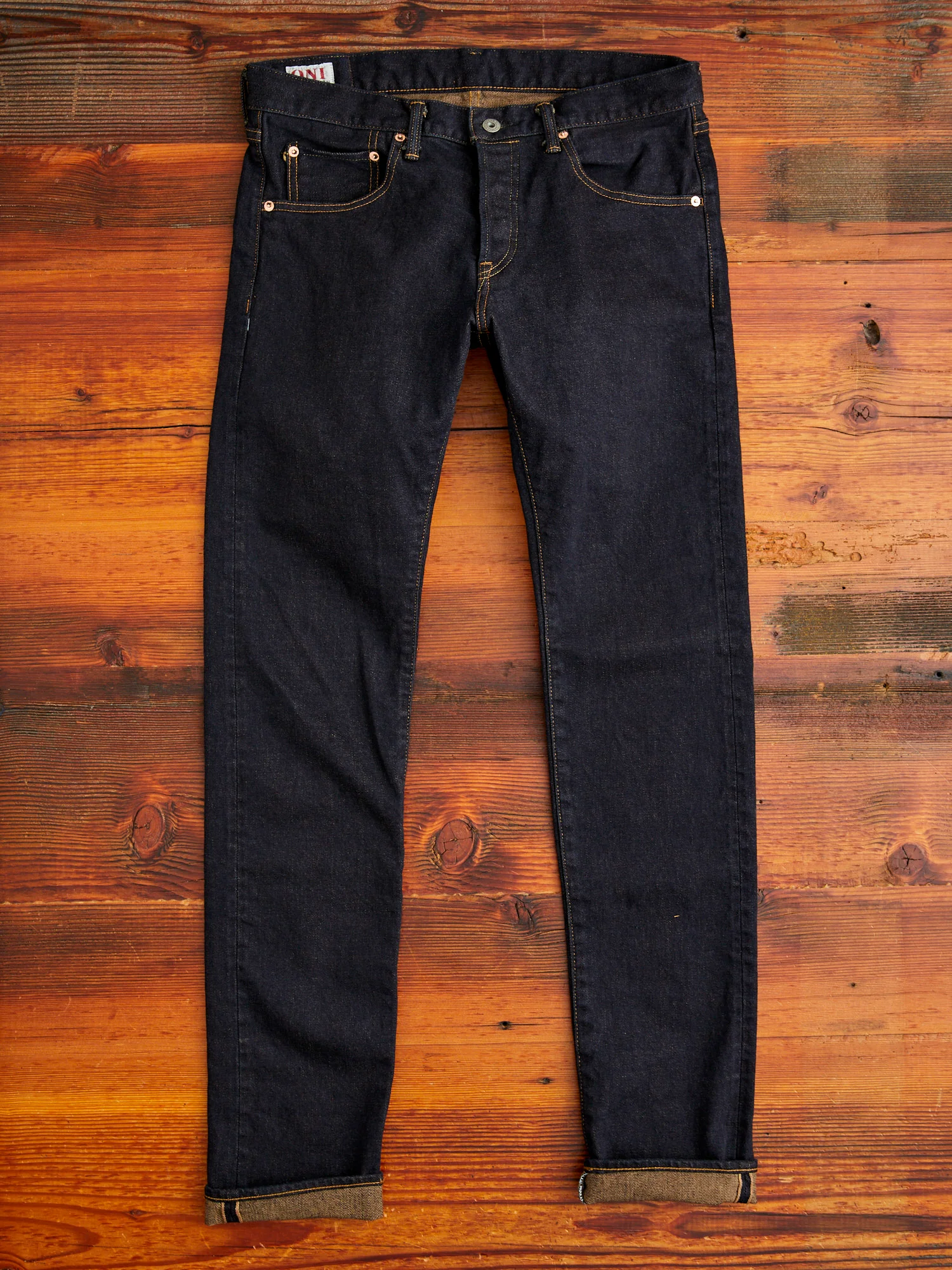 122S-MOCA "Mocha Weft Stretch" 15oz Stretch Selvedge Denim - Relaxed Tapered Fit - Image 5
