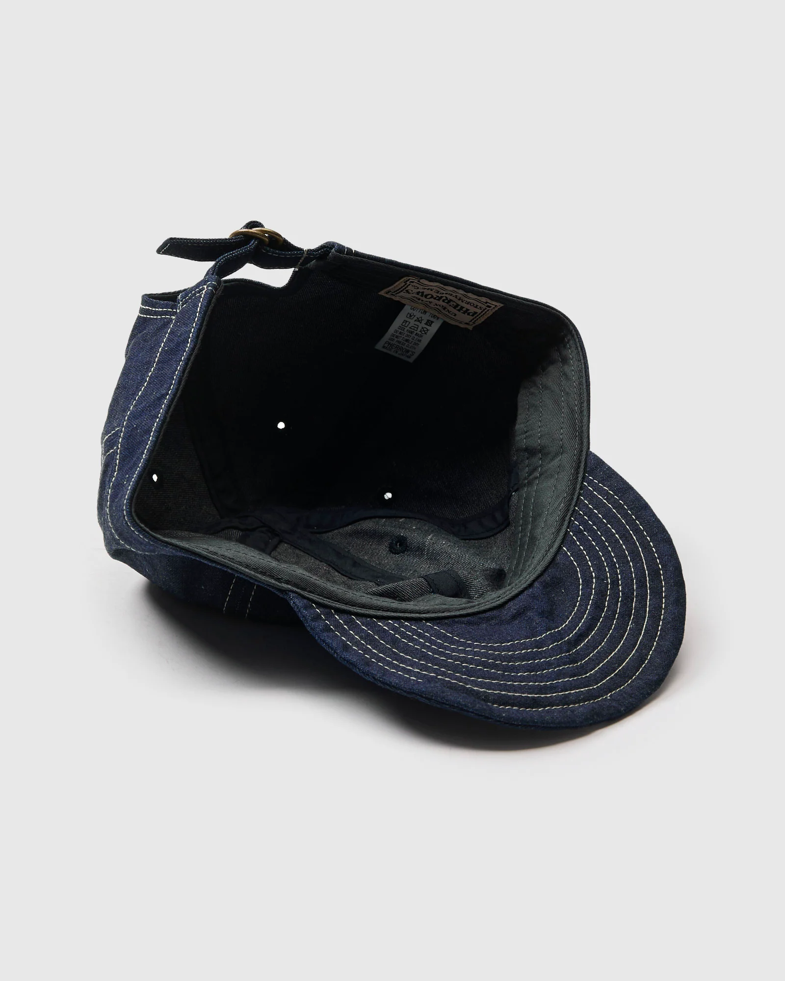 13.5oz Denim Work Cap in Indigo Nep - Image 5