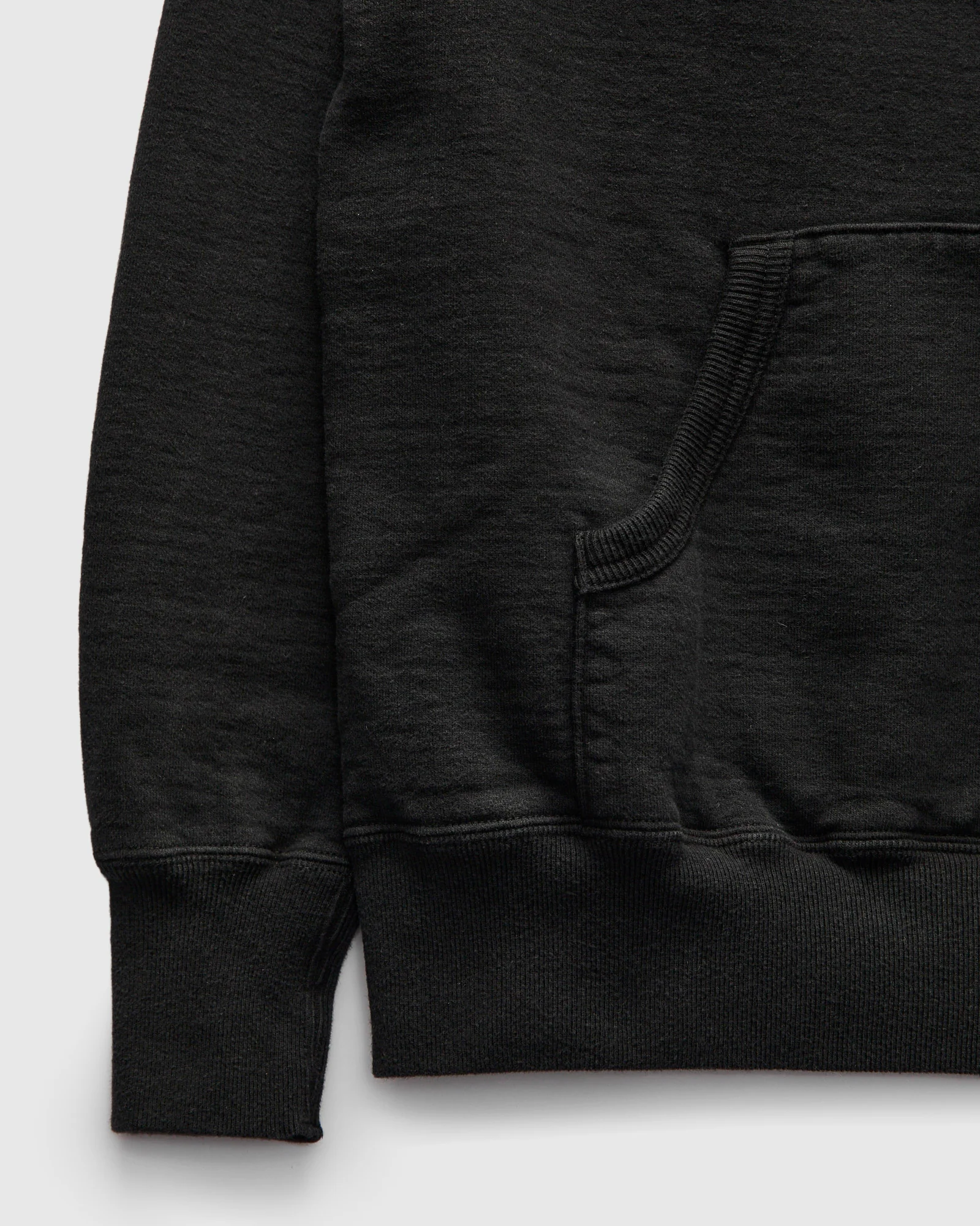 13.5oz Heavyweight Pullover Hoodie in Black - Image 4