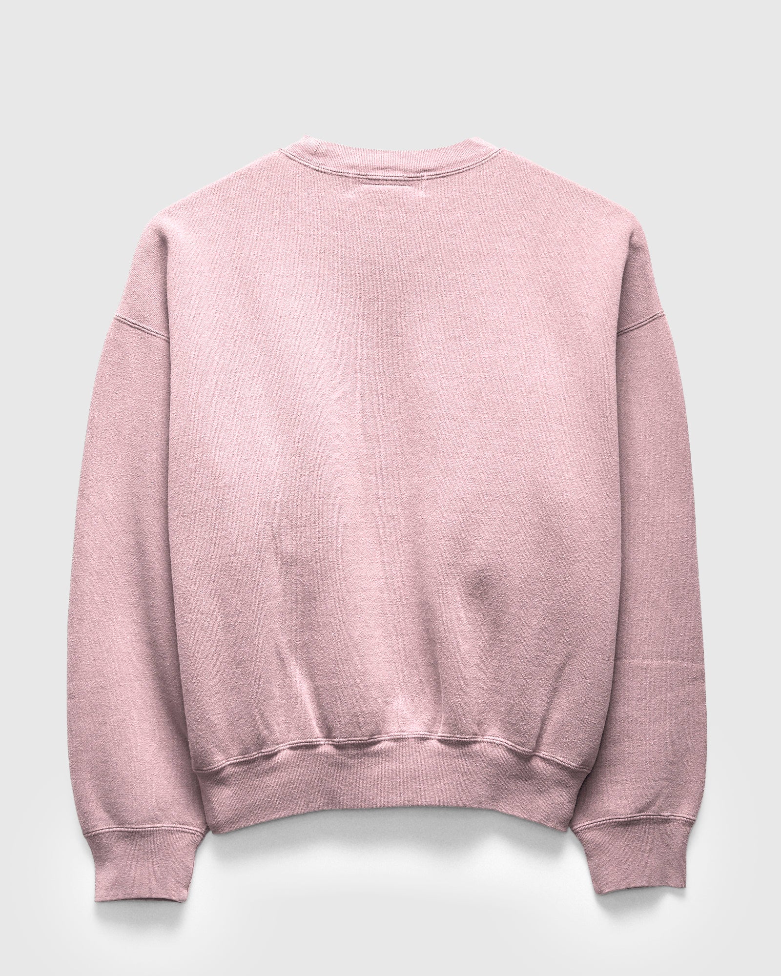 14G Brushed Fleece Crewneck in Light Pink - Image 3