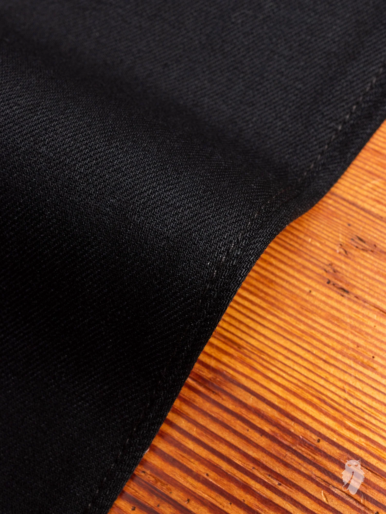 14oz Black Stretch Selvedge Denim - Pen Slim - Image 8