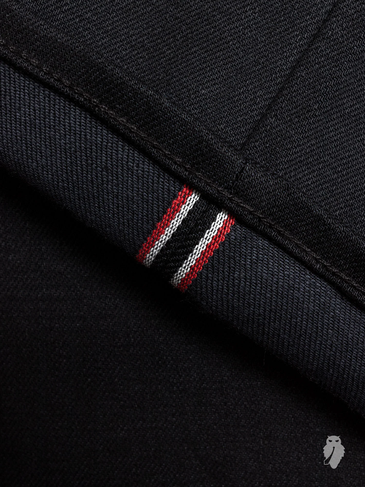 14oz Black Stretch Selvedge Denim - Pen Slim - Image 9