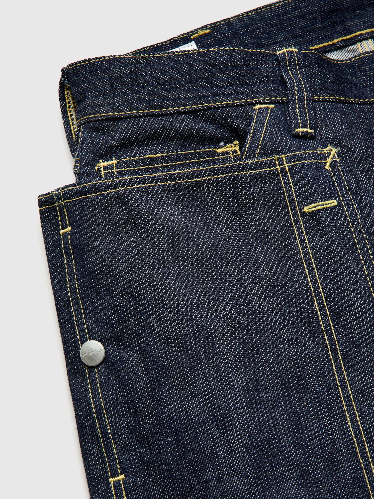 14oz Selvedge Denim Fall Leaf R Stream Pants in Indigo - Image 5