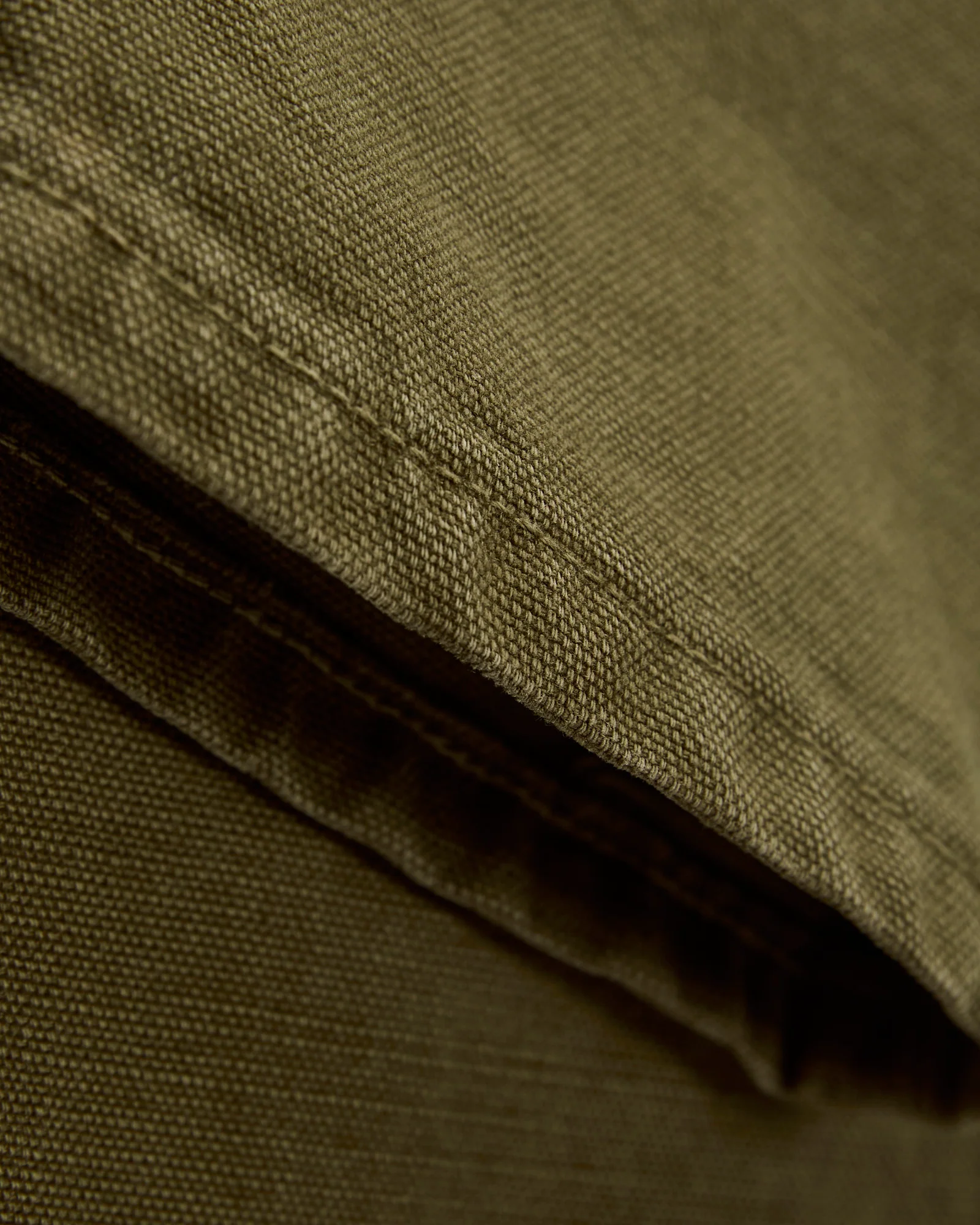 14oz Slub Workers Chino in Army - Image 8