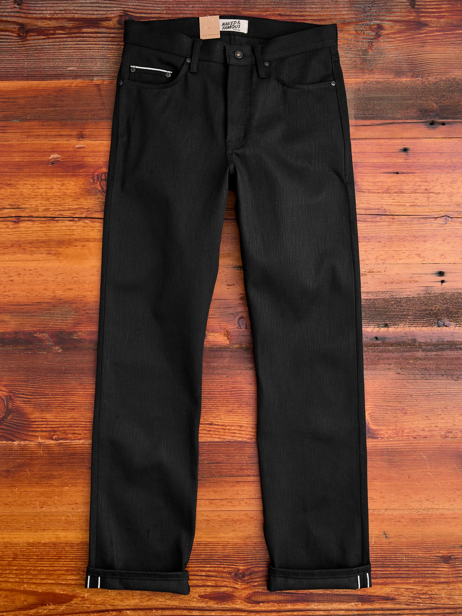 "Anniversary Left Hand Twill - Double Black Edition" 13.75oz Selvedge Denim - True Guy Fit - Image 5