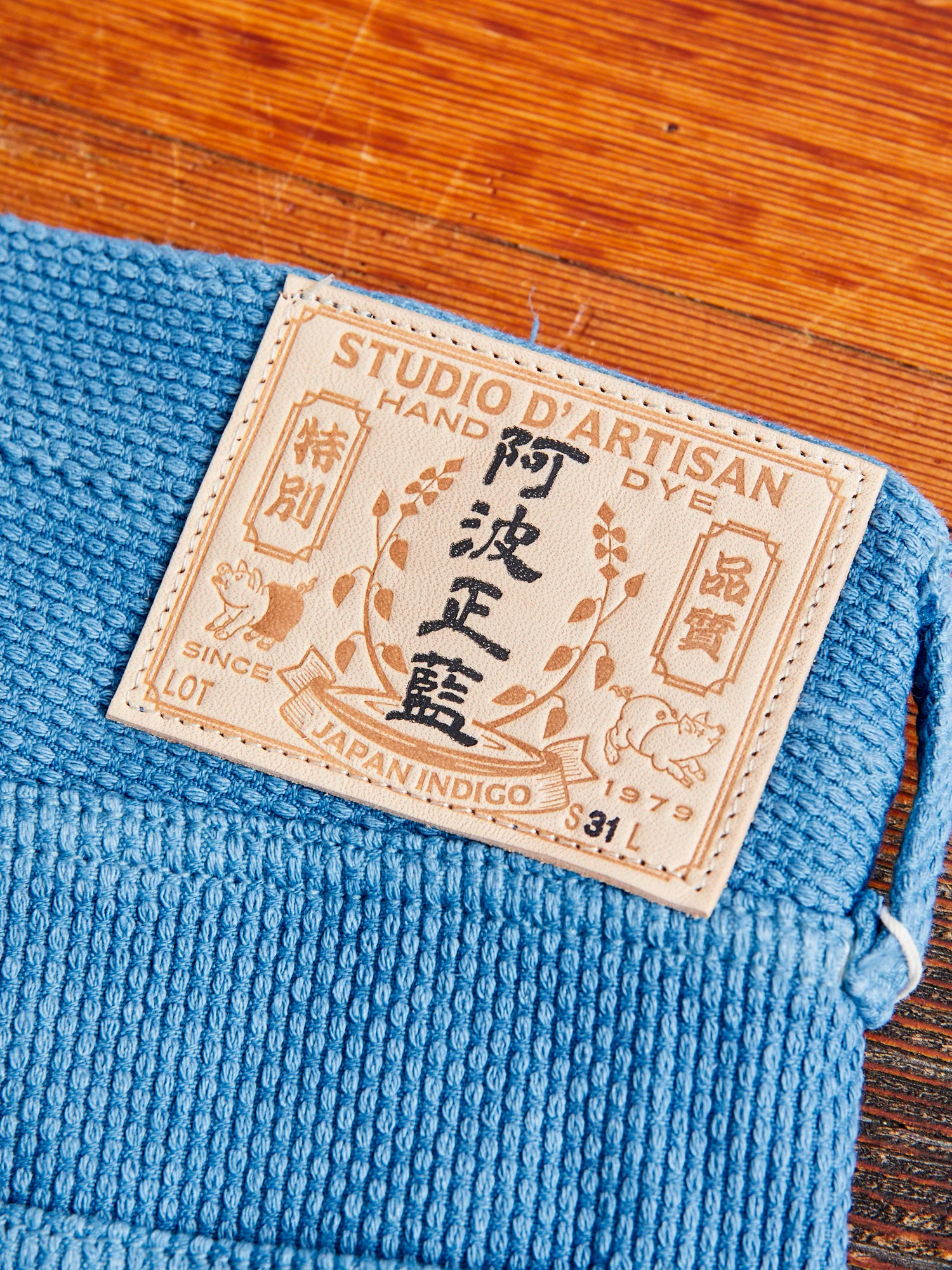 "Awa-Ai" Asagi Indigo Sashiko Pants - Regular Tapered Fit - Image 13