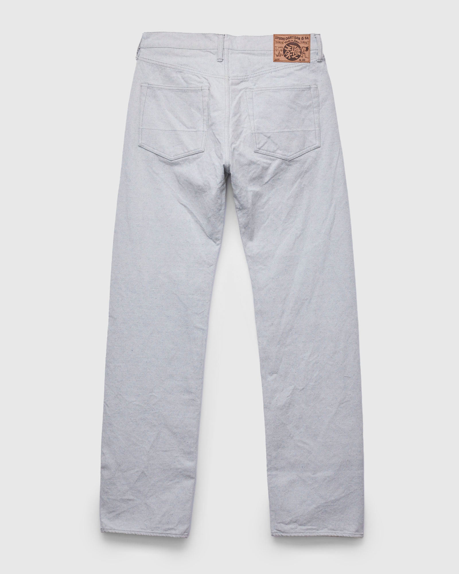 1896S "Upcycle" 13oz Indigo Canvas Pants - Regular Straight Fit - Image 2