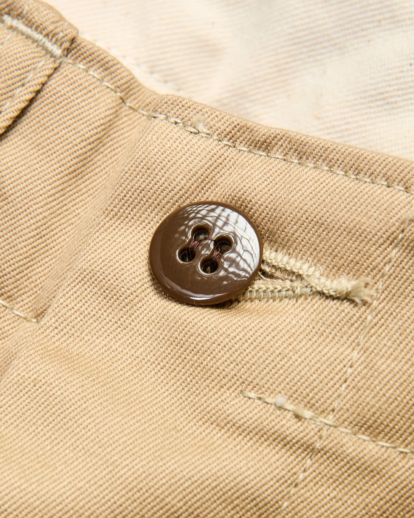 1945 Wide Fit Chino Trousers in Khaki - Image 5