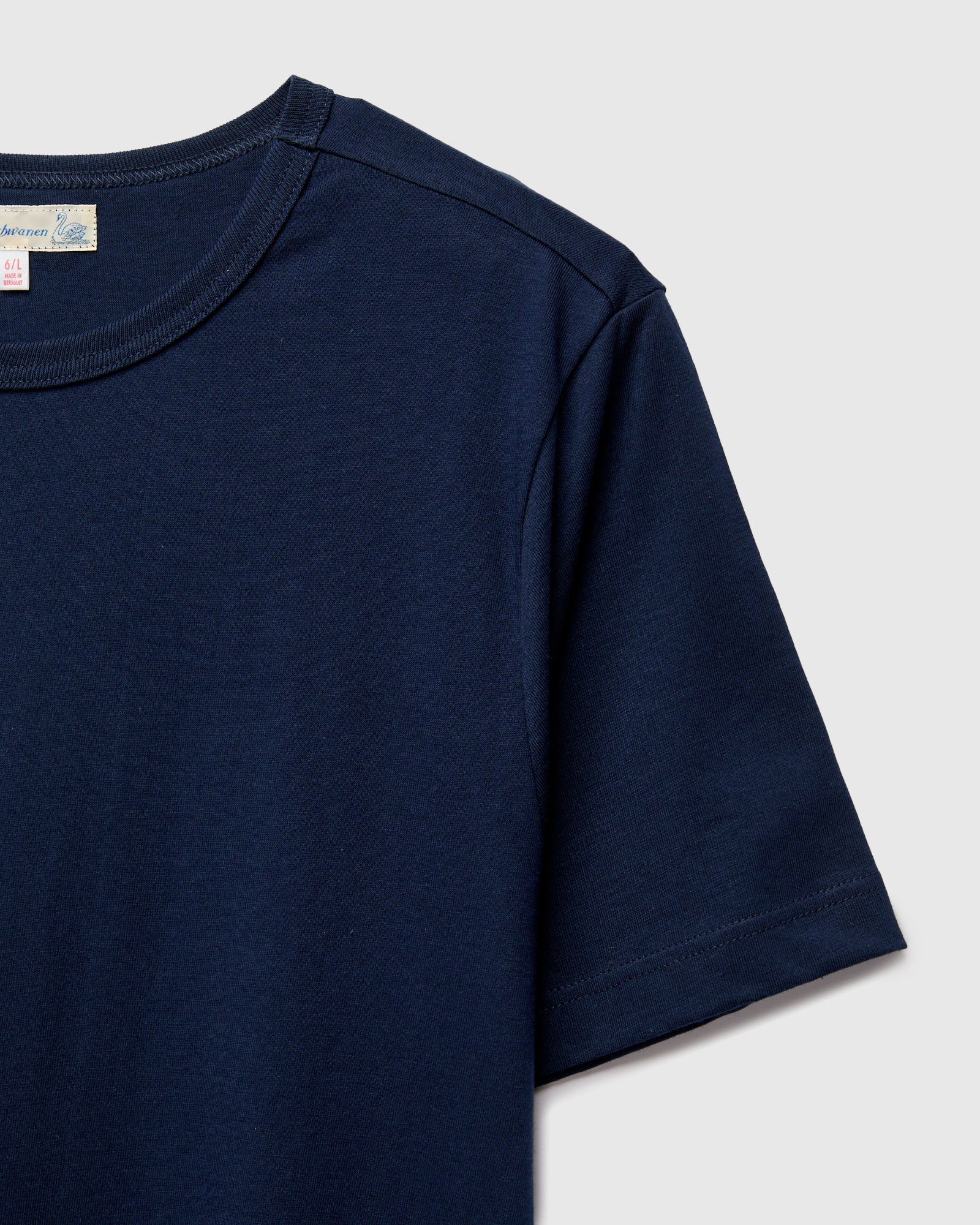 1950s "Good Originals" 5.5oz Loopwheel T-Shirt in Ink Blue - Image 4