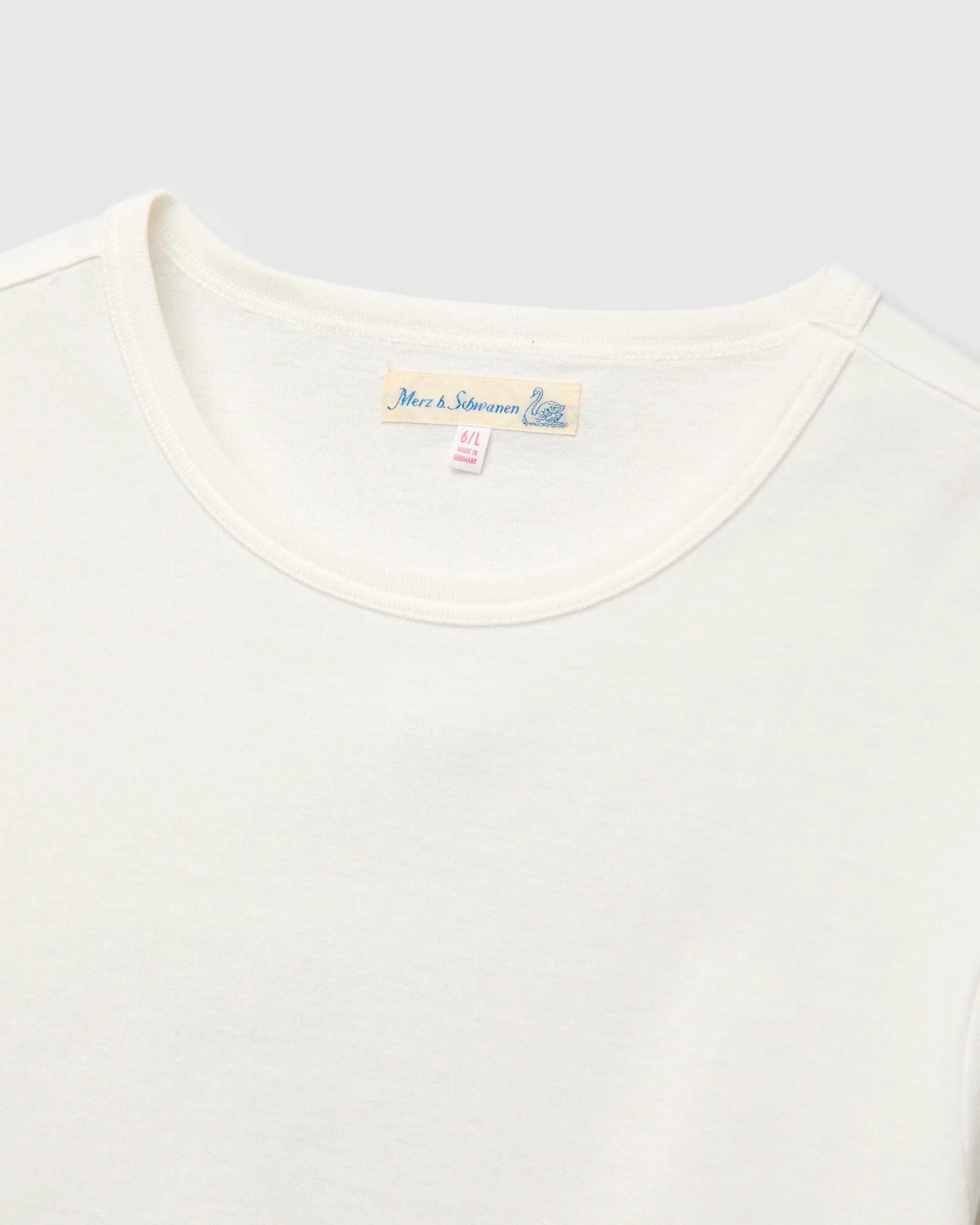1950s "Good Originals" 5.5oz Loopwheel T-Shirt in White - Image 3