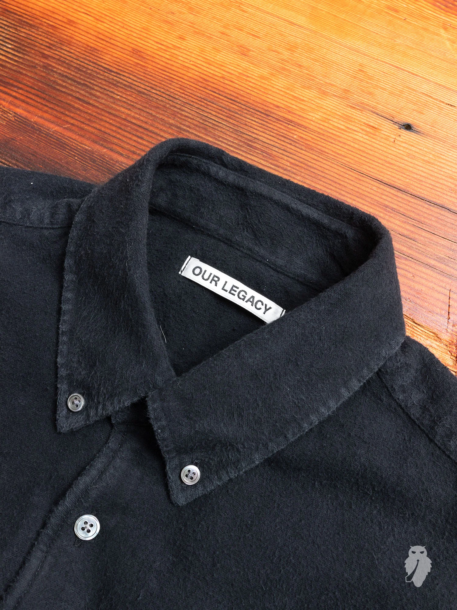 1950s Ultimate Flannel in Mudd Black - Image 3