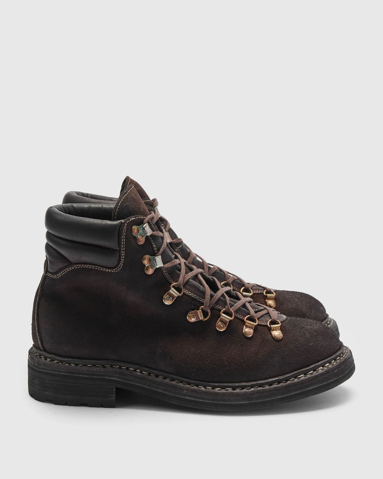 19M Hiking Boot in Dark Brown Reverse Calf Leather - Image 3