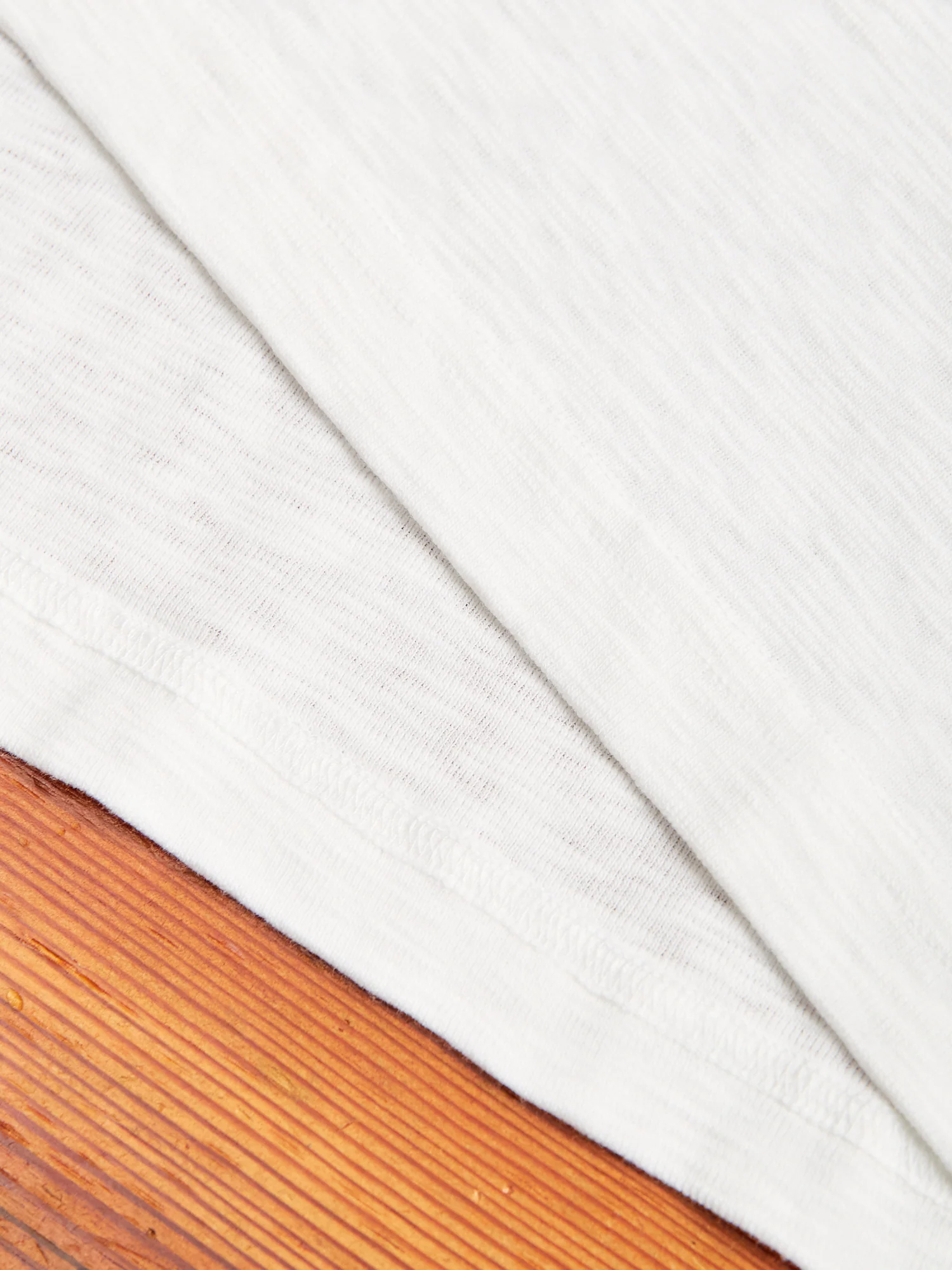 1x1 Slub T-Shirt in White - Image 4