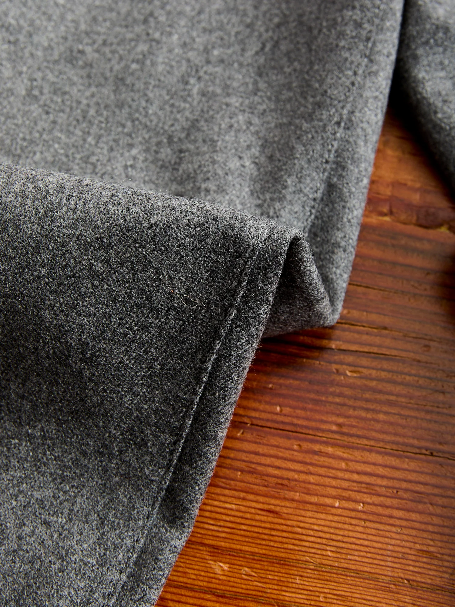 2-Pleat Flannel Trousers in Grey - Image 8