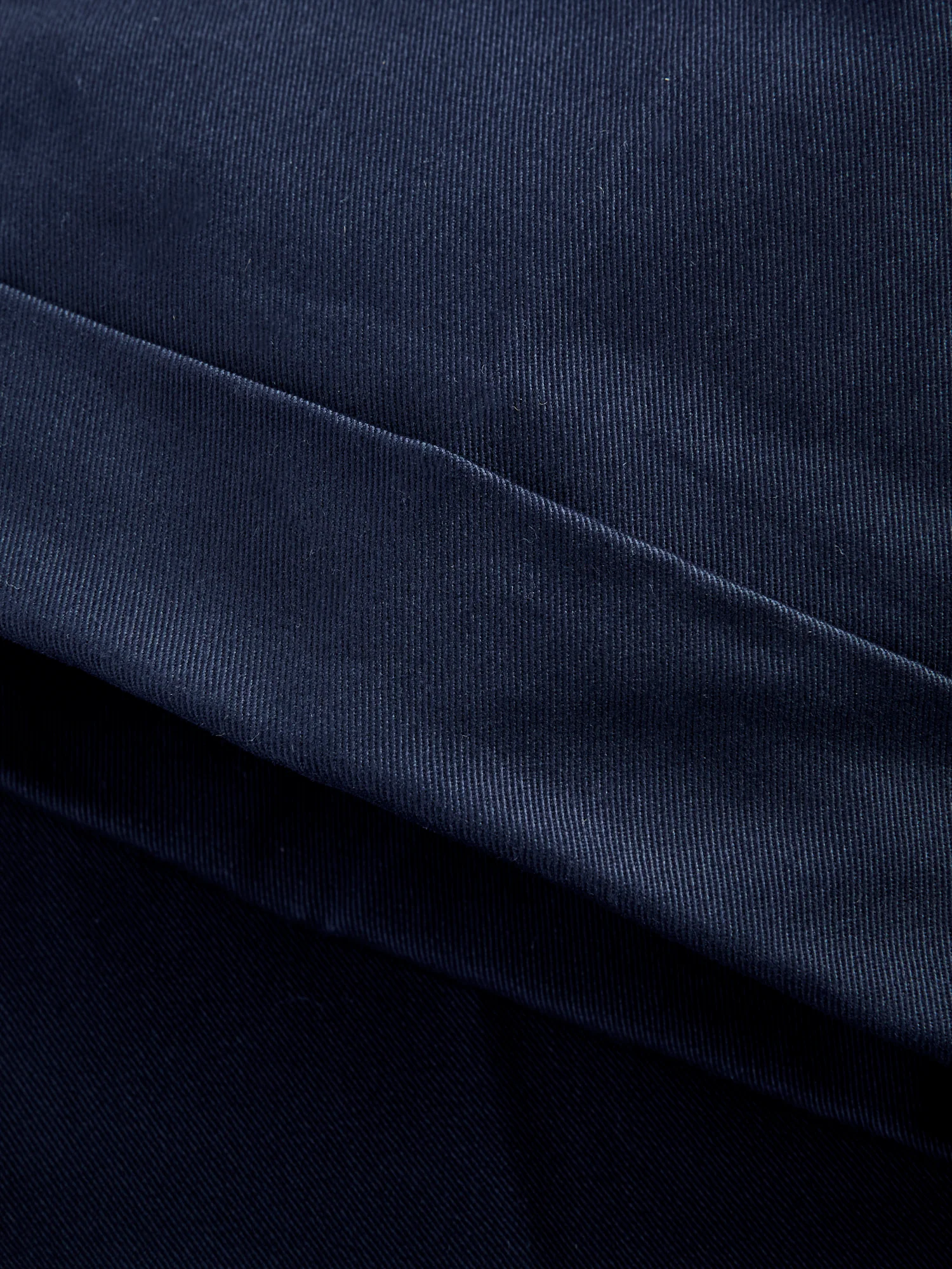 2-Pleat Twill Trousers in Navy - Image 9