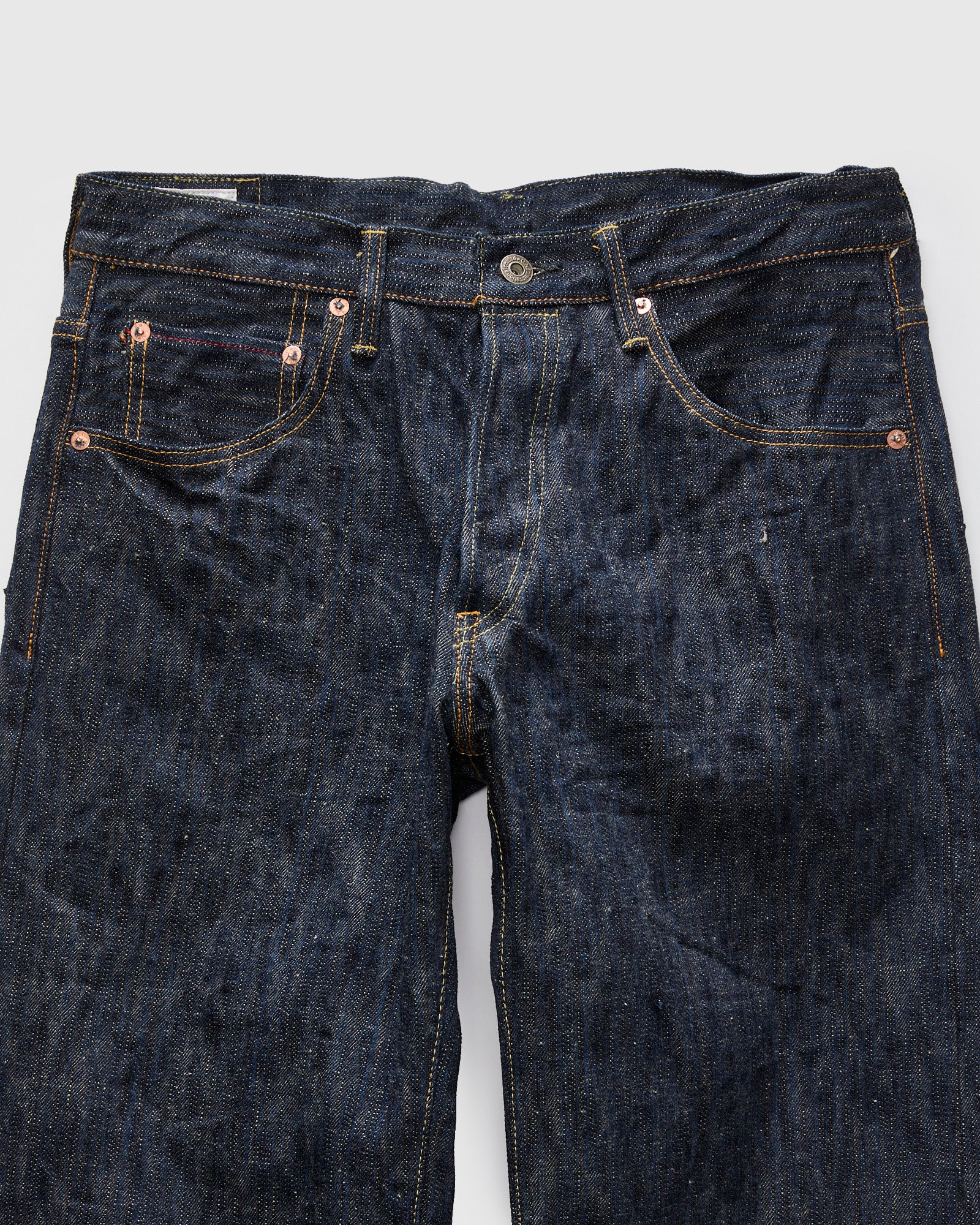 200 "Kase" 16oz Natural Indigo Selvedge Denim - Wide Straight Fit - Image 5